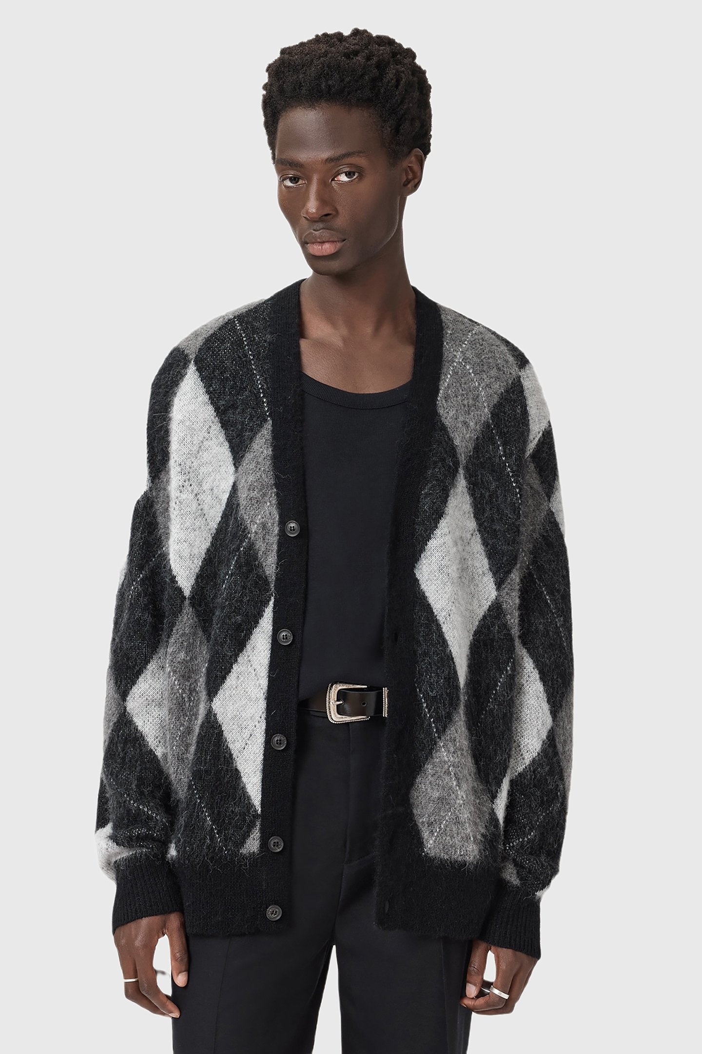 BOWER CARDIGAN BLACK/WHITE 1