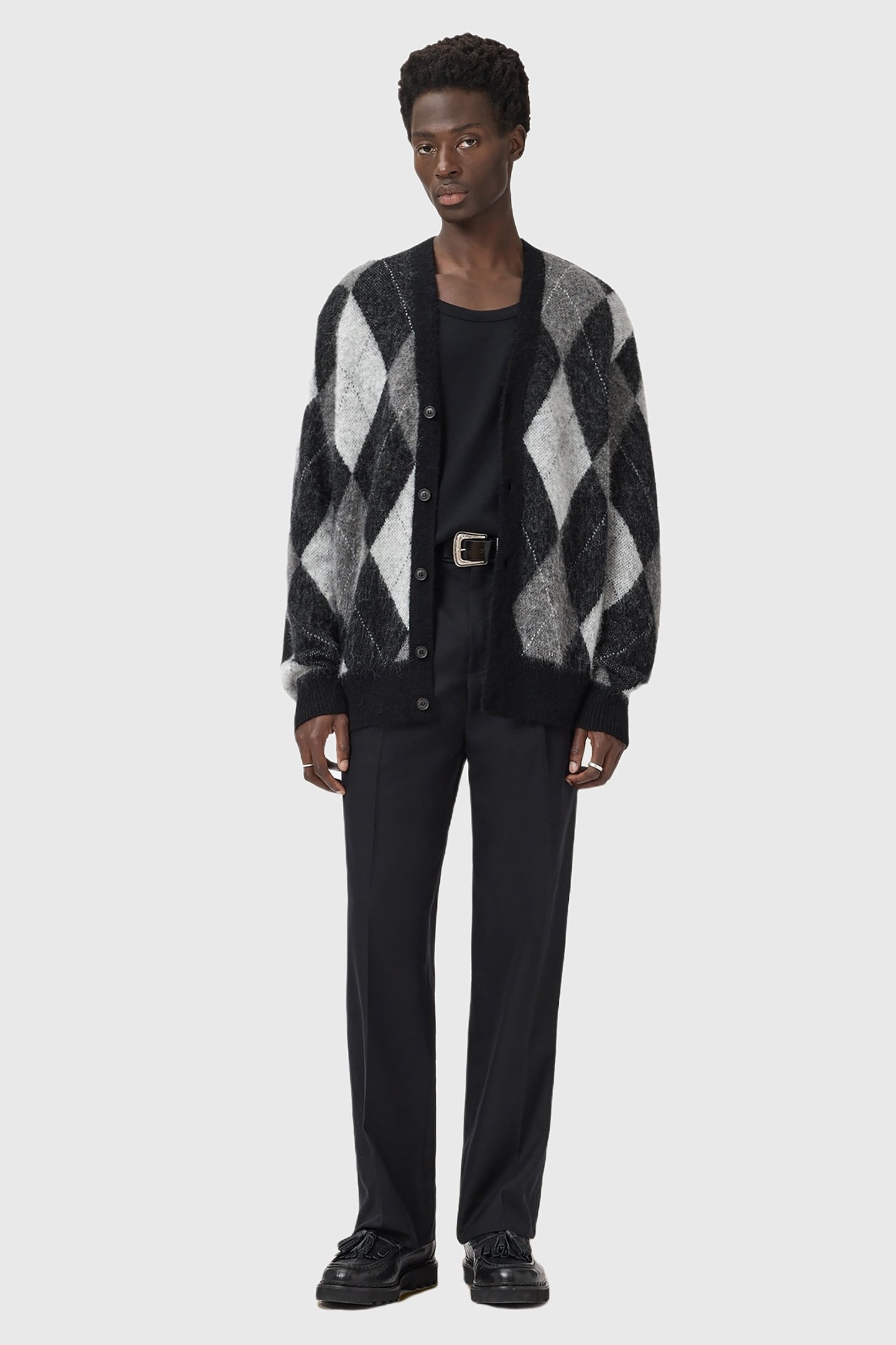 BOWER CARDIGAN BLACK/WHITE 3