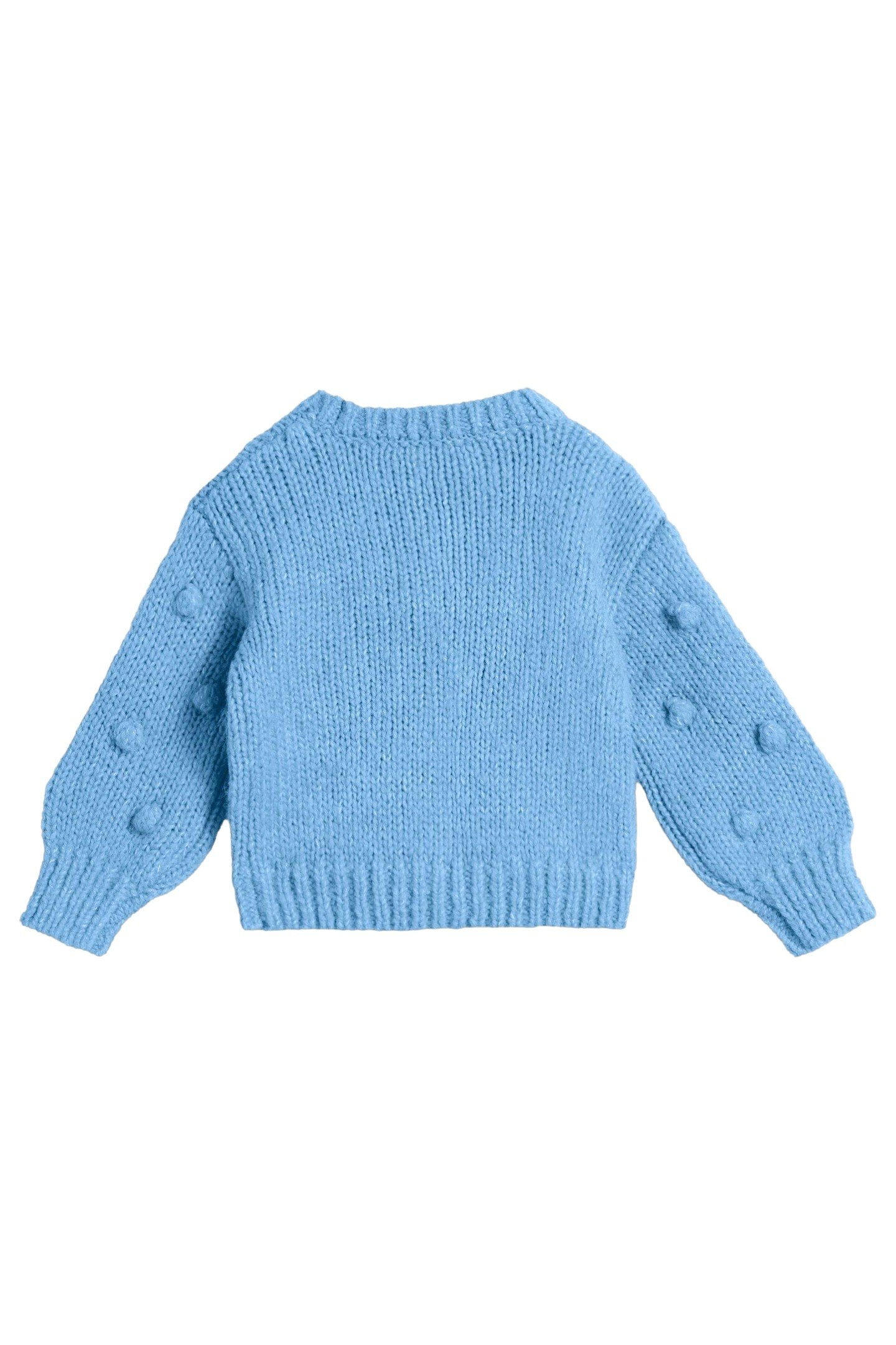 POM POM JUMPER BRIGHT BLUE 1