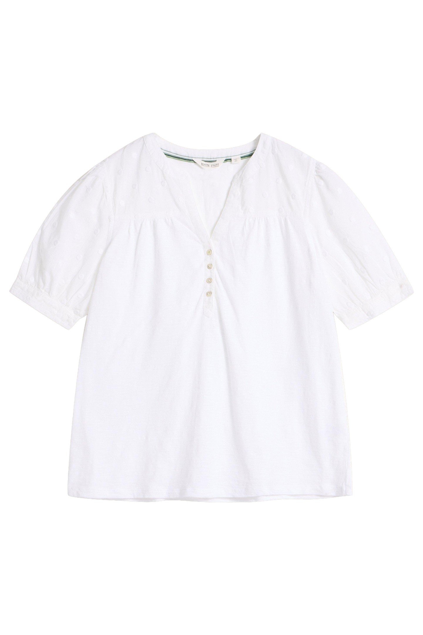 ELLIE BRODERIE TOP BRILLIANT WHITE 3