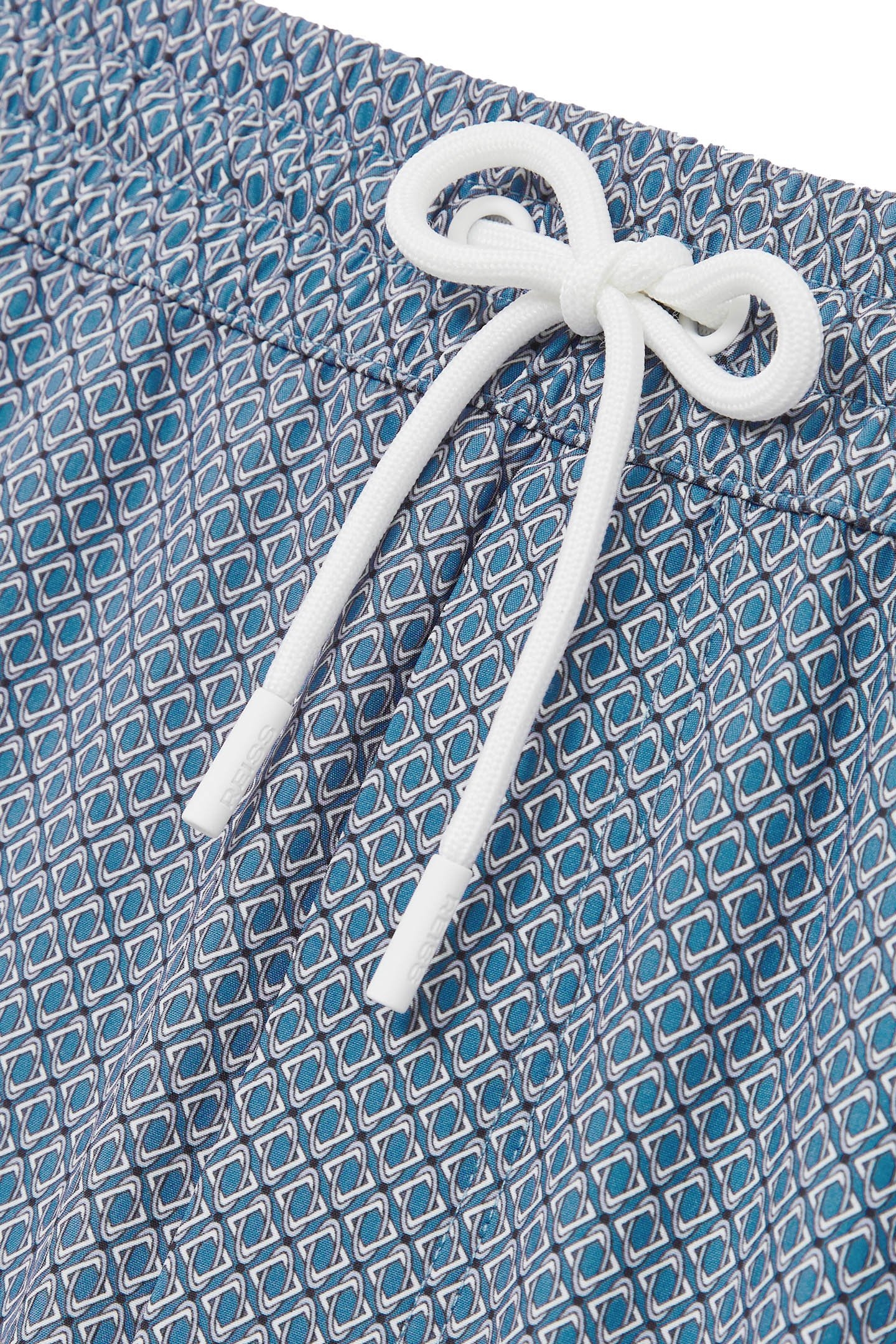 DRAWSTRING GEOMETRIC PRINTED SWIMSHORT AIRFORCE BLUE 6