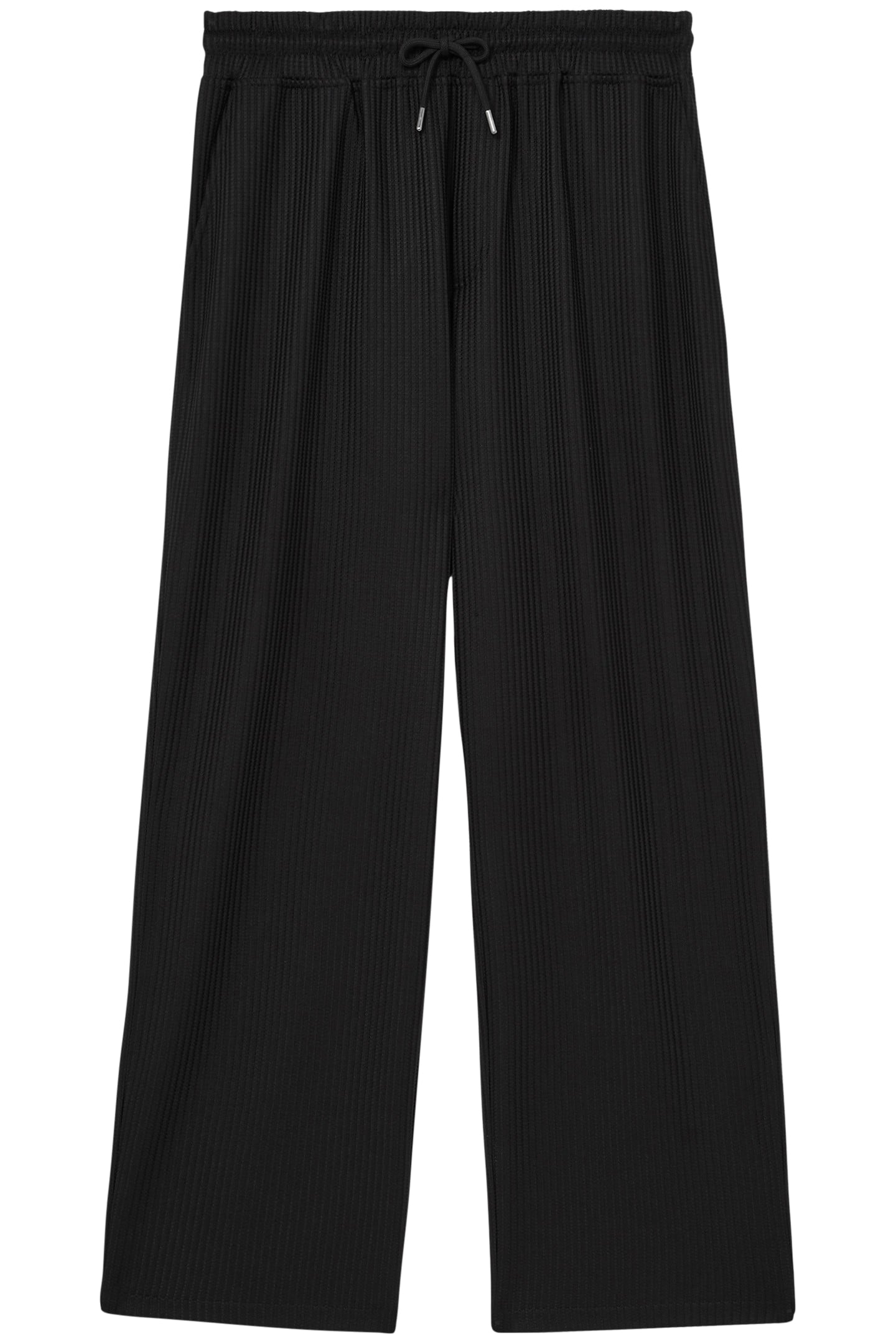 TAPERED TEXTURED TROUSER BLACK 4