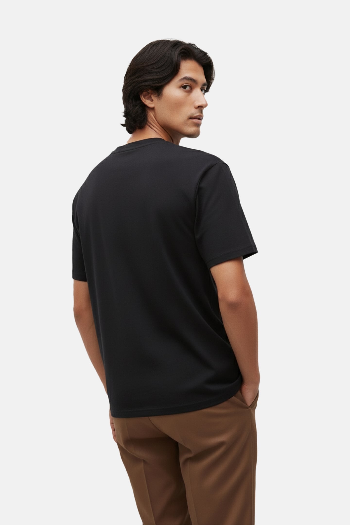 GRAPHIC CREWNECK TEE POSTER LOGO BLACK 2