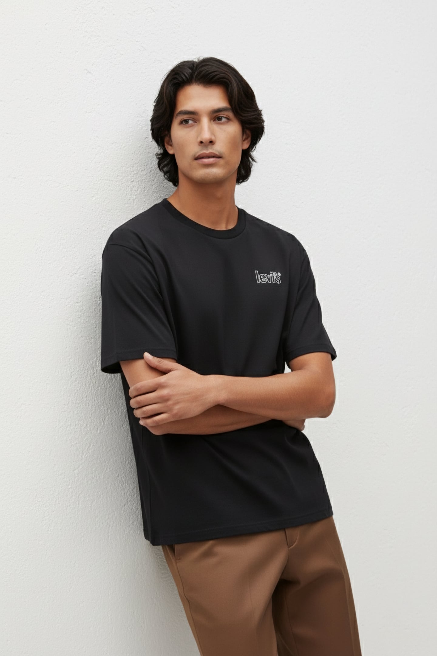 GRAPHIC CREWNECK TEE POSTER LOGO BLACK 3