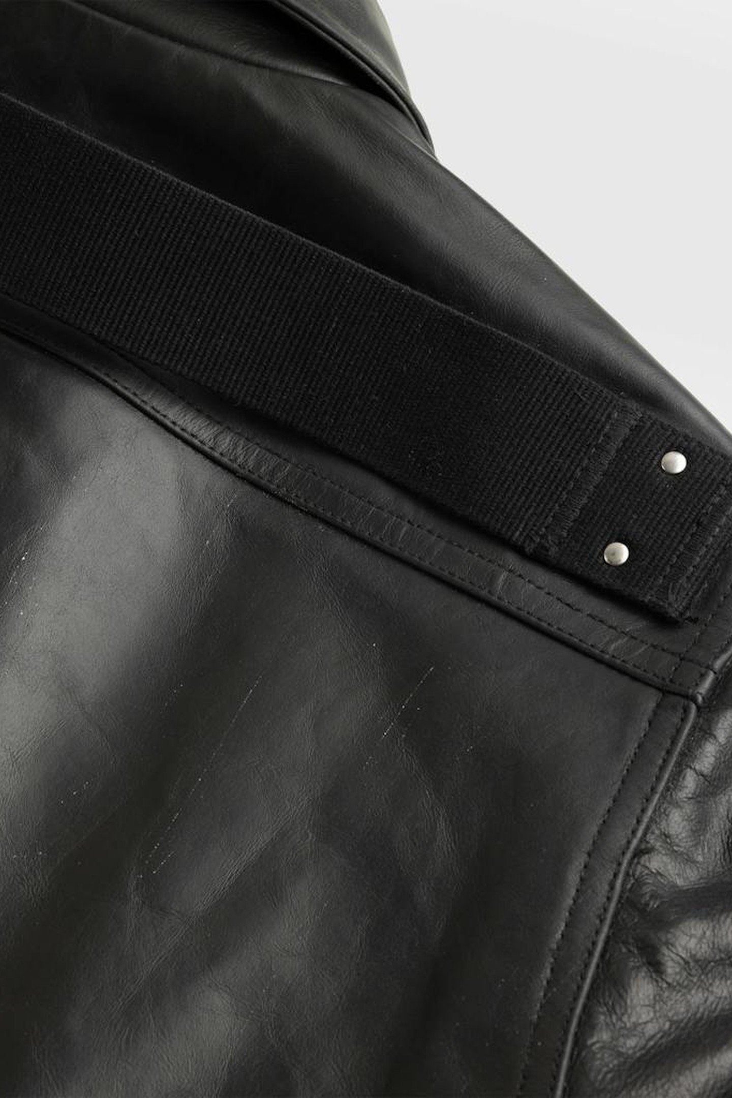 RICK OWENS – BRAD LEATHER JACKET BLACK 5