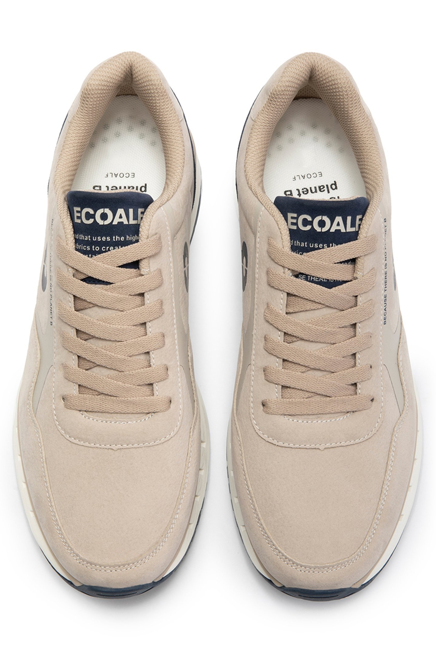 CERVINOALF LEATHER SNEAKERS SAND/NAVY 2