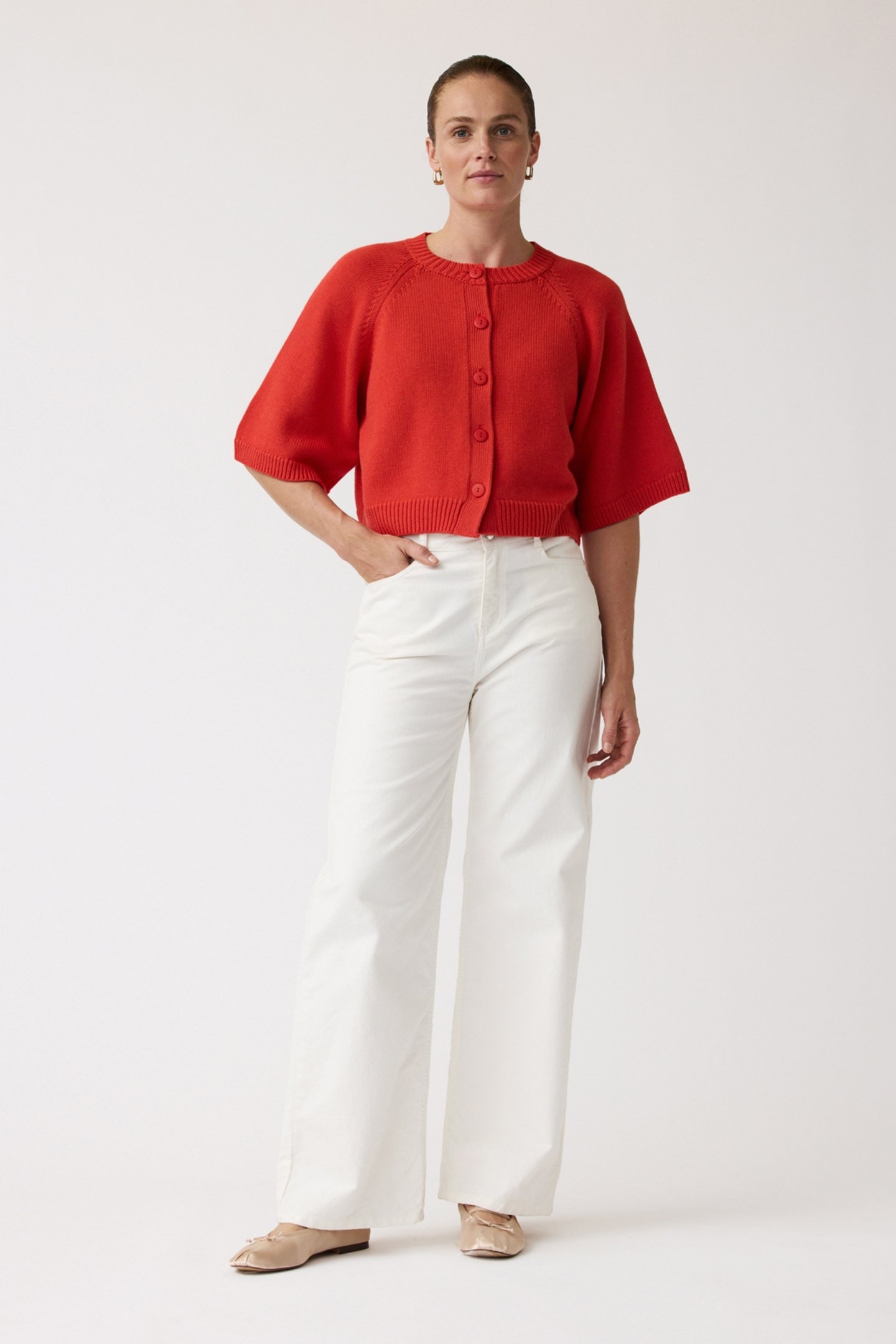 MIMOSA CARDIGAN RED 1