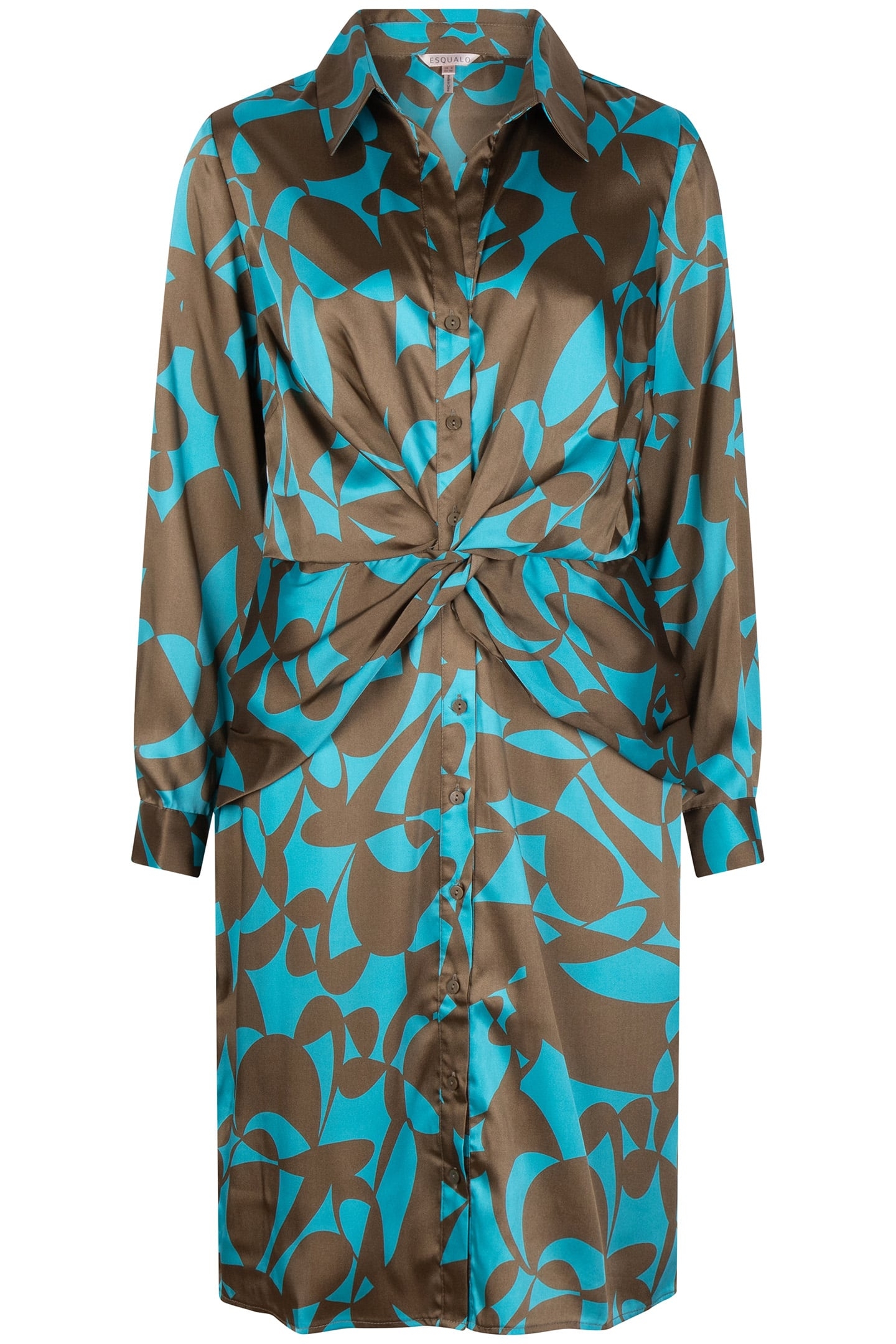 DRESS FANCY SATEEN EXPRESSIVE ROOTS PRINT 3