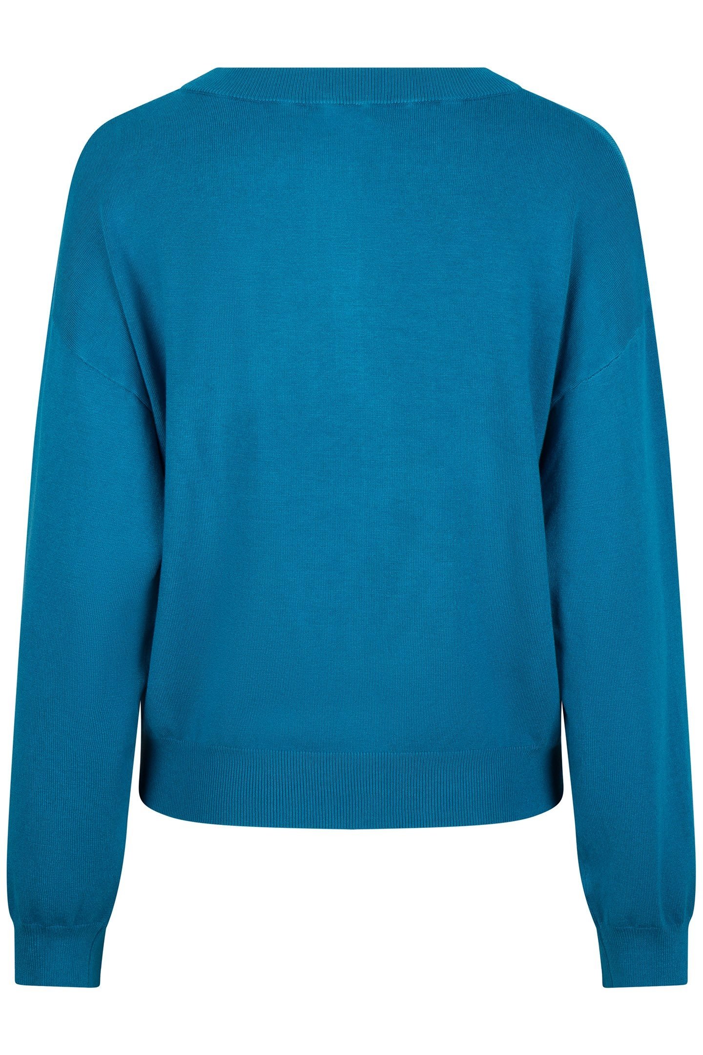 SWEATER BOXY BASIC KNIT PETROL 4