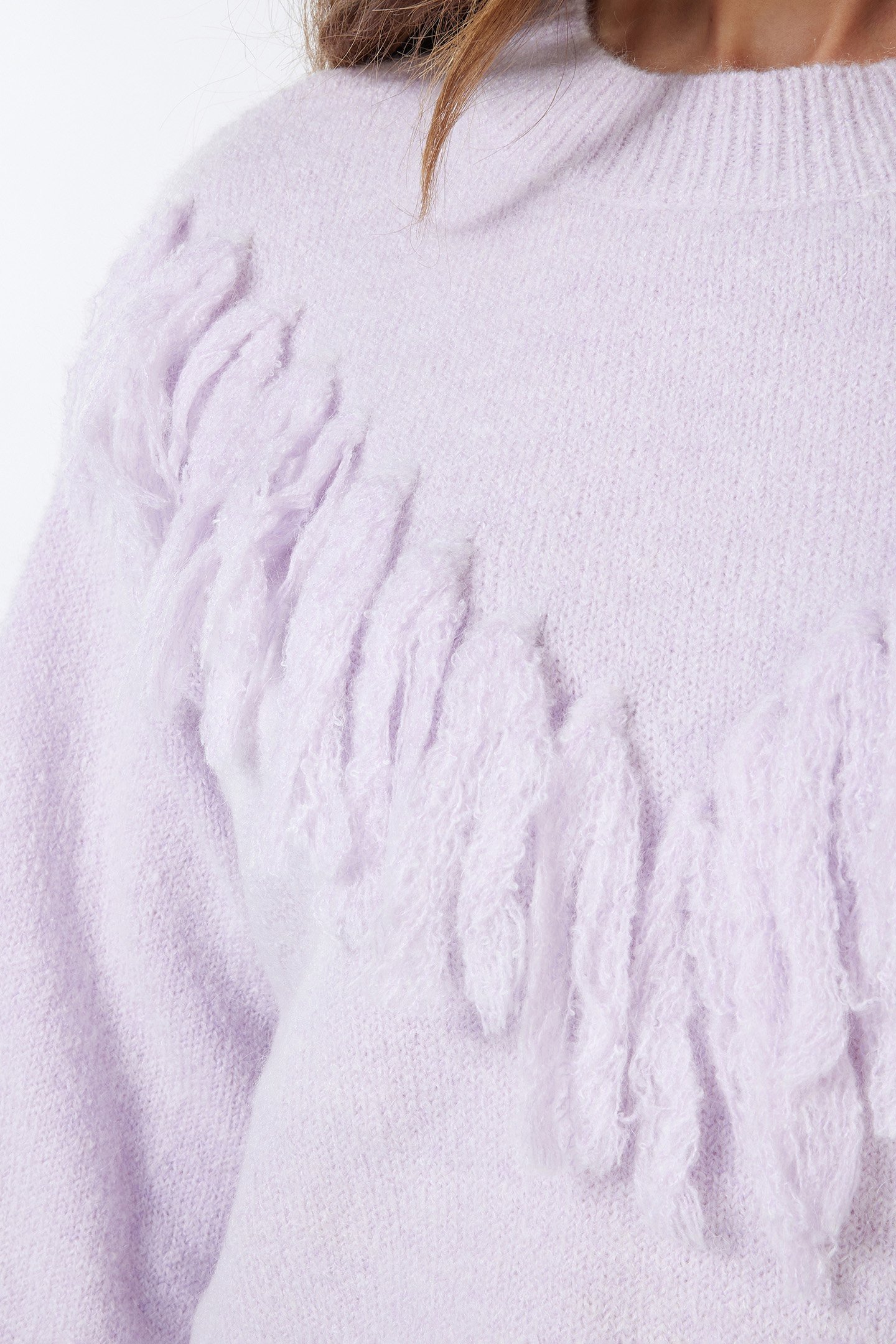 SWEATER FRINGES LILAC 8