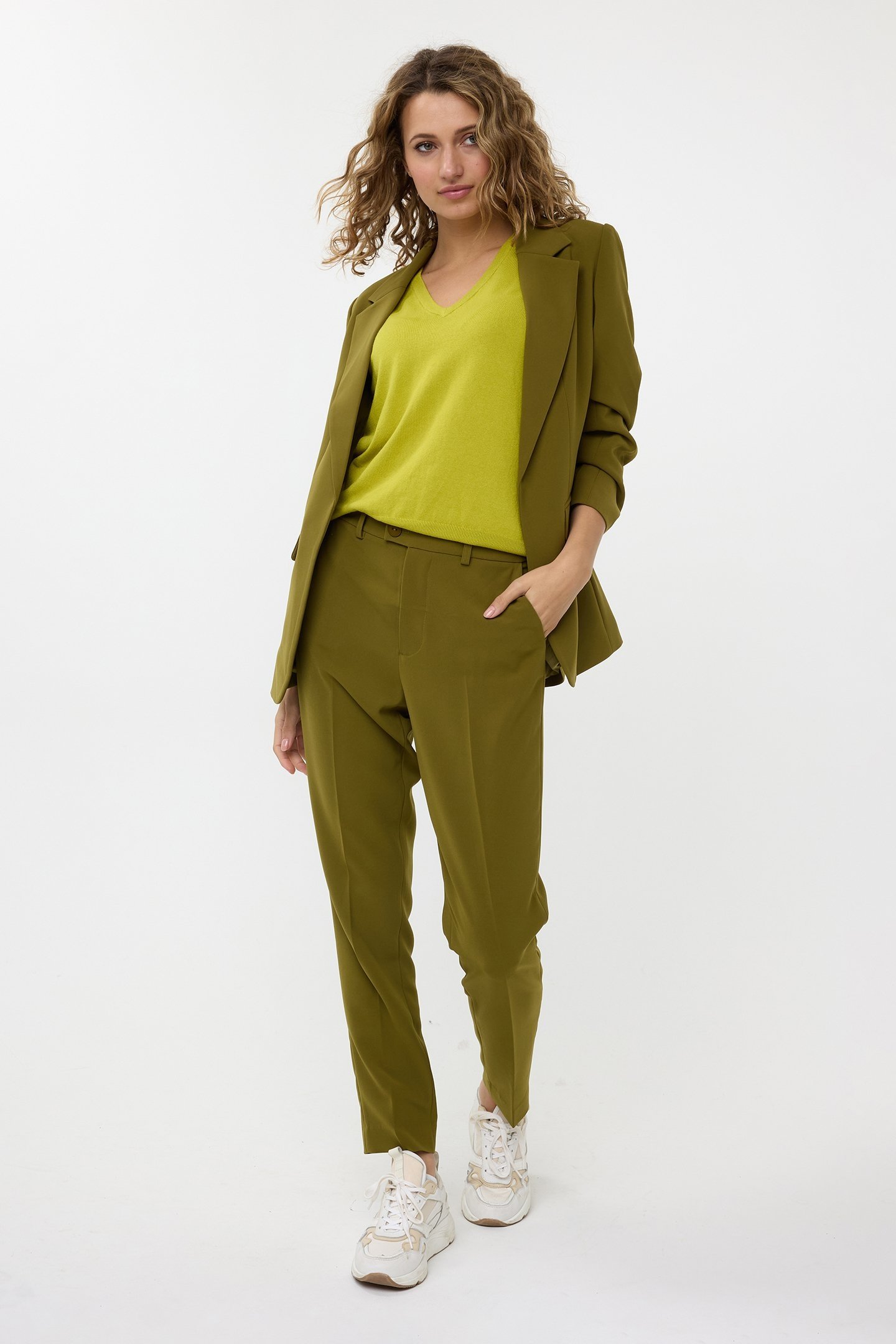 TROUSERS CHINO CITY MOSS GREEN 3