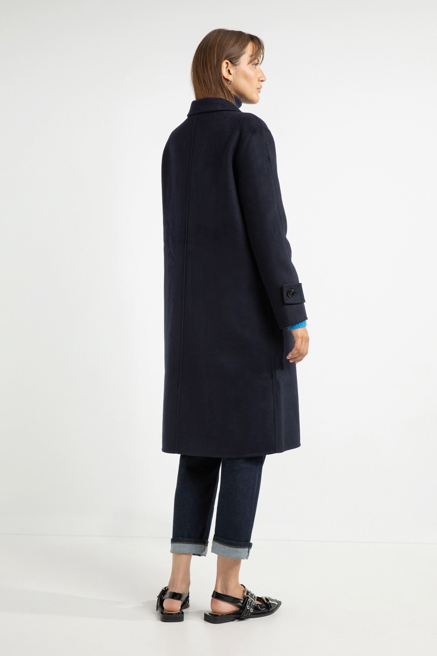 SANDRO COAT NAVY 3
