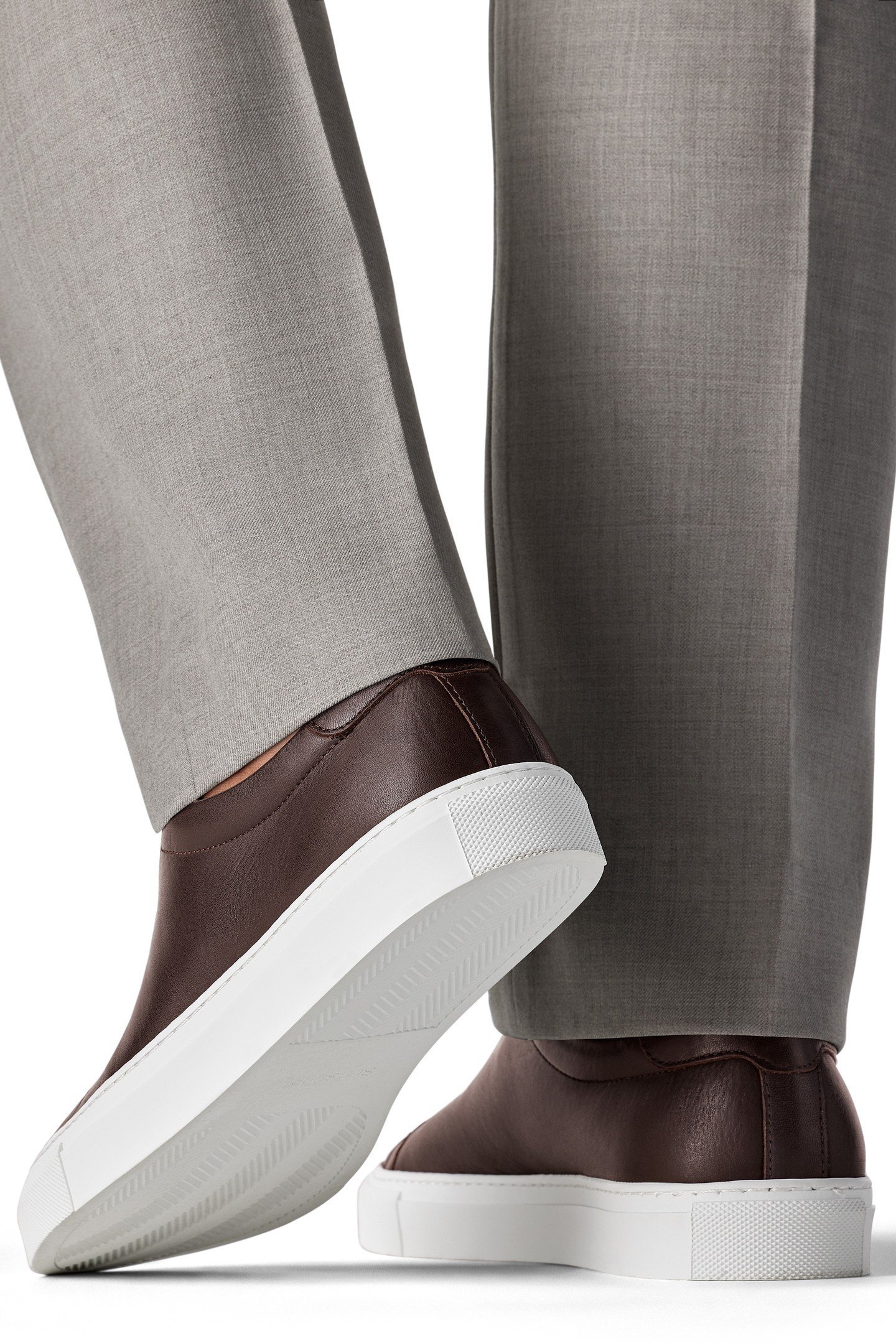 LEATHER-SNEAKER-D.BROWN DARK BROWN 5