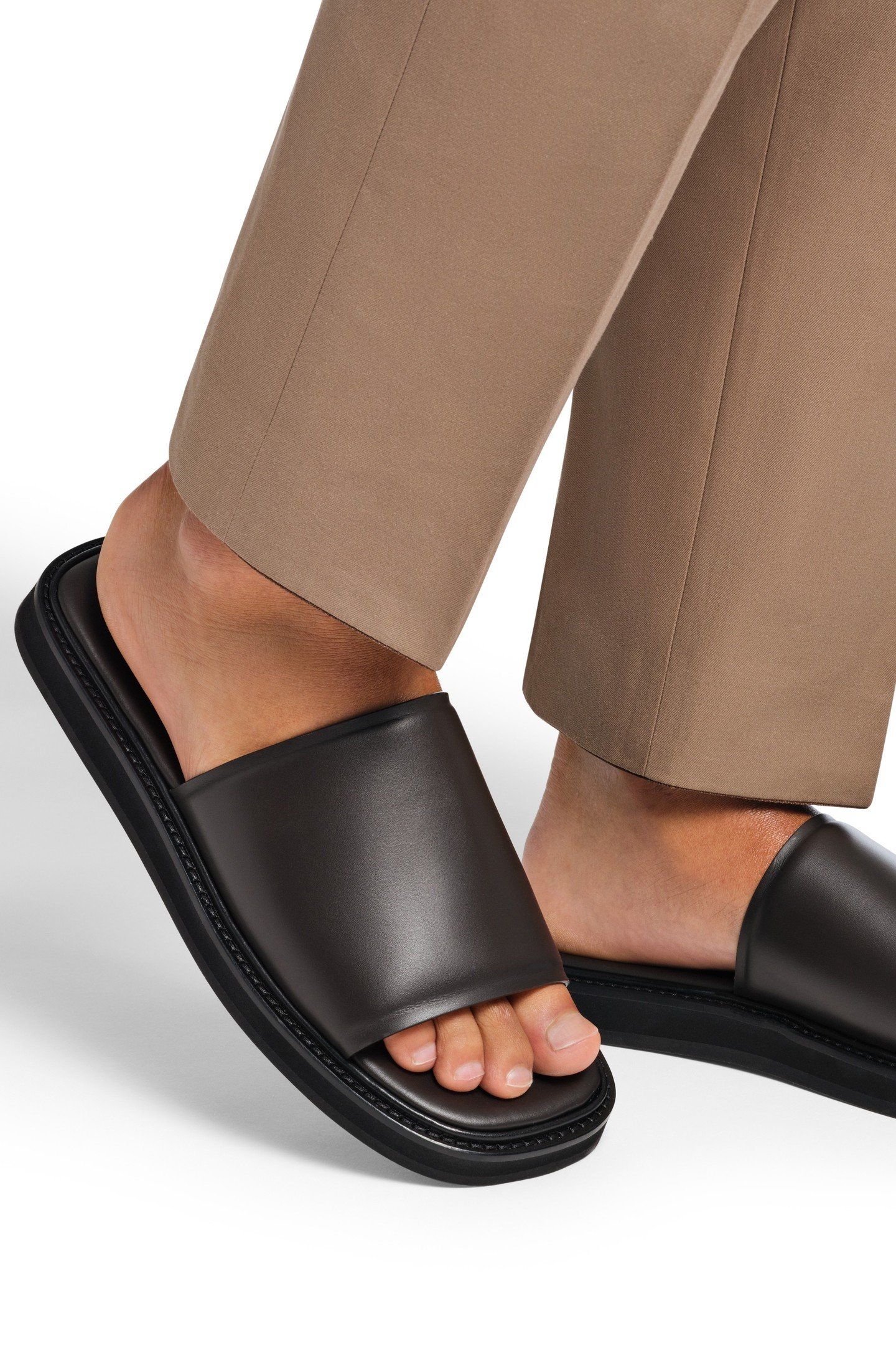 LEATHER-SLIPPER-BROWN BROWN 7