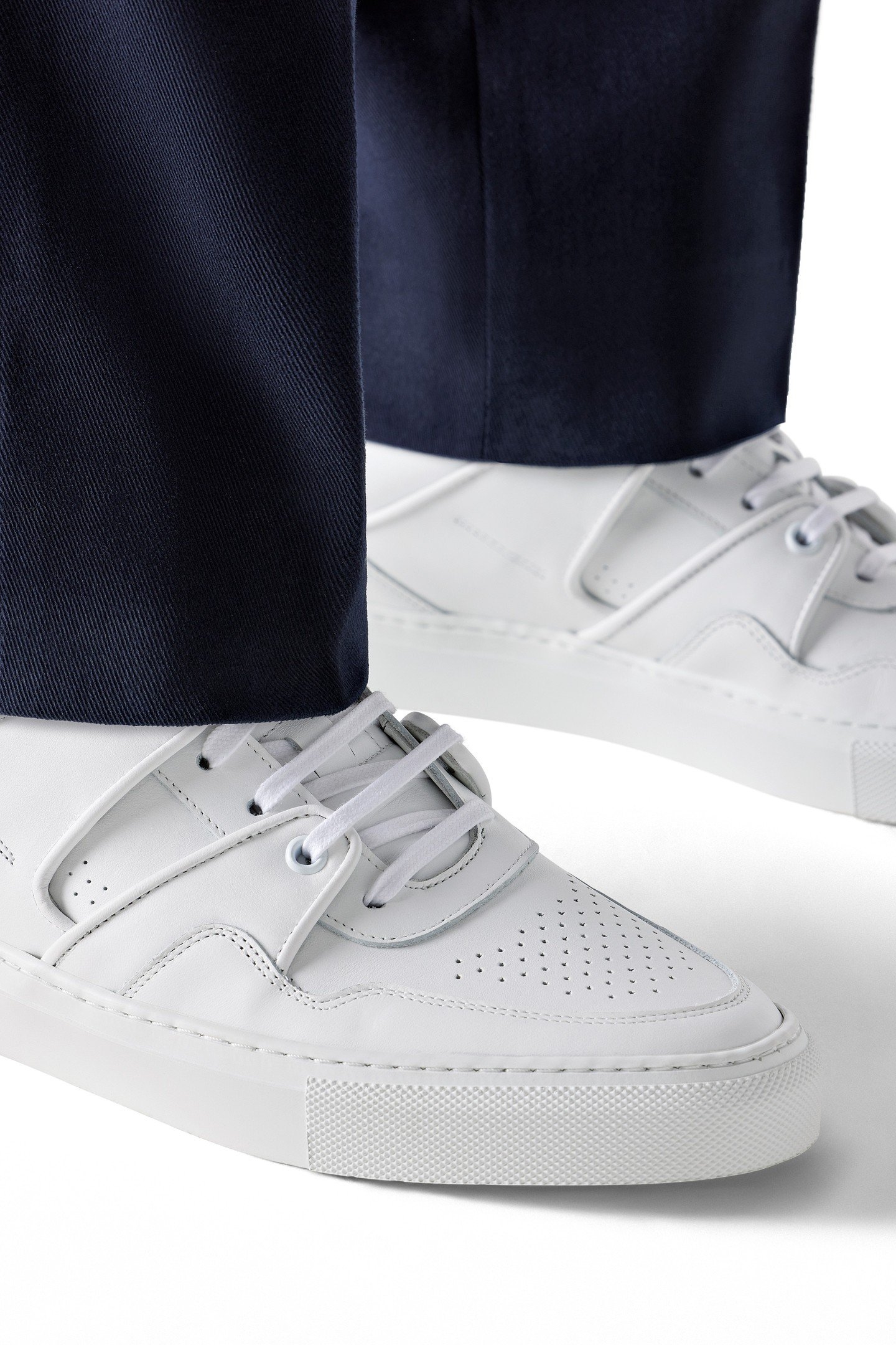 LEATHER-SNEAKER-WHITE WHITE 6