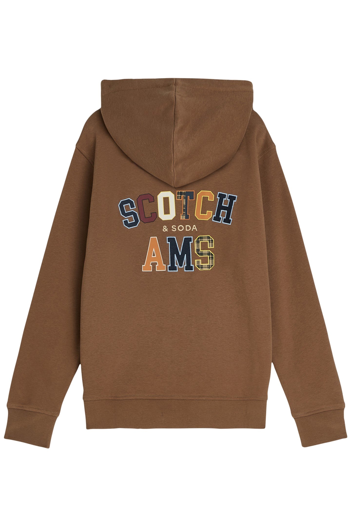 BOYS ZIP UP FLEECE HOODIE BROWN 2