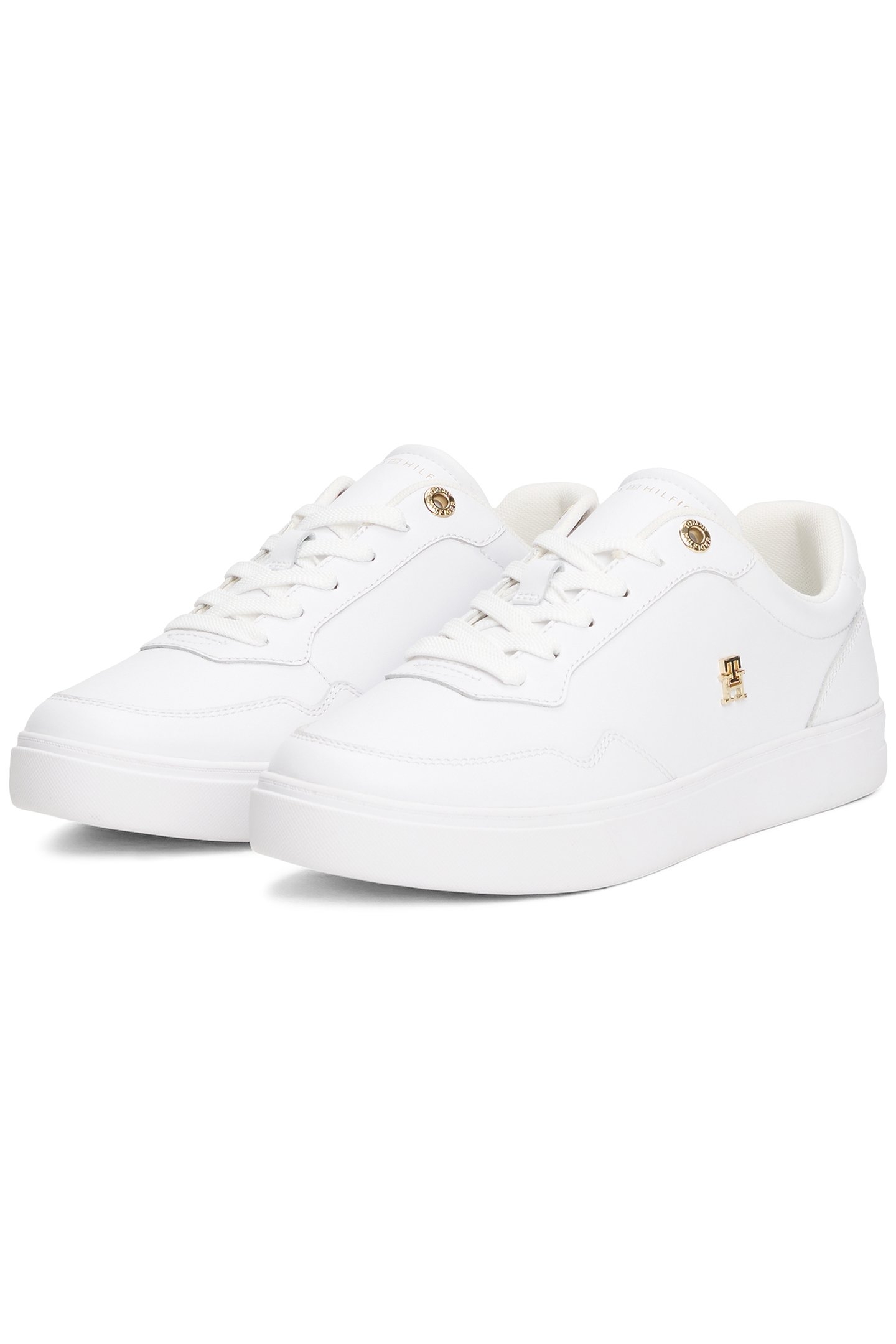 ESSENTIAL ELEVATED COURT SNEAKERS WHITE/GOLD 3