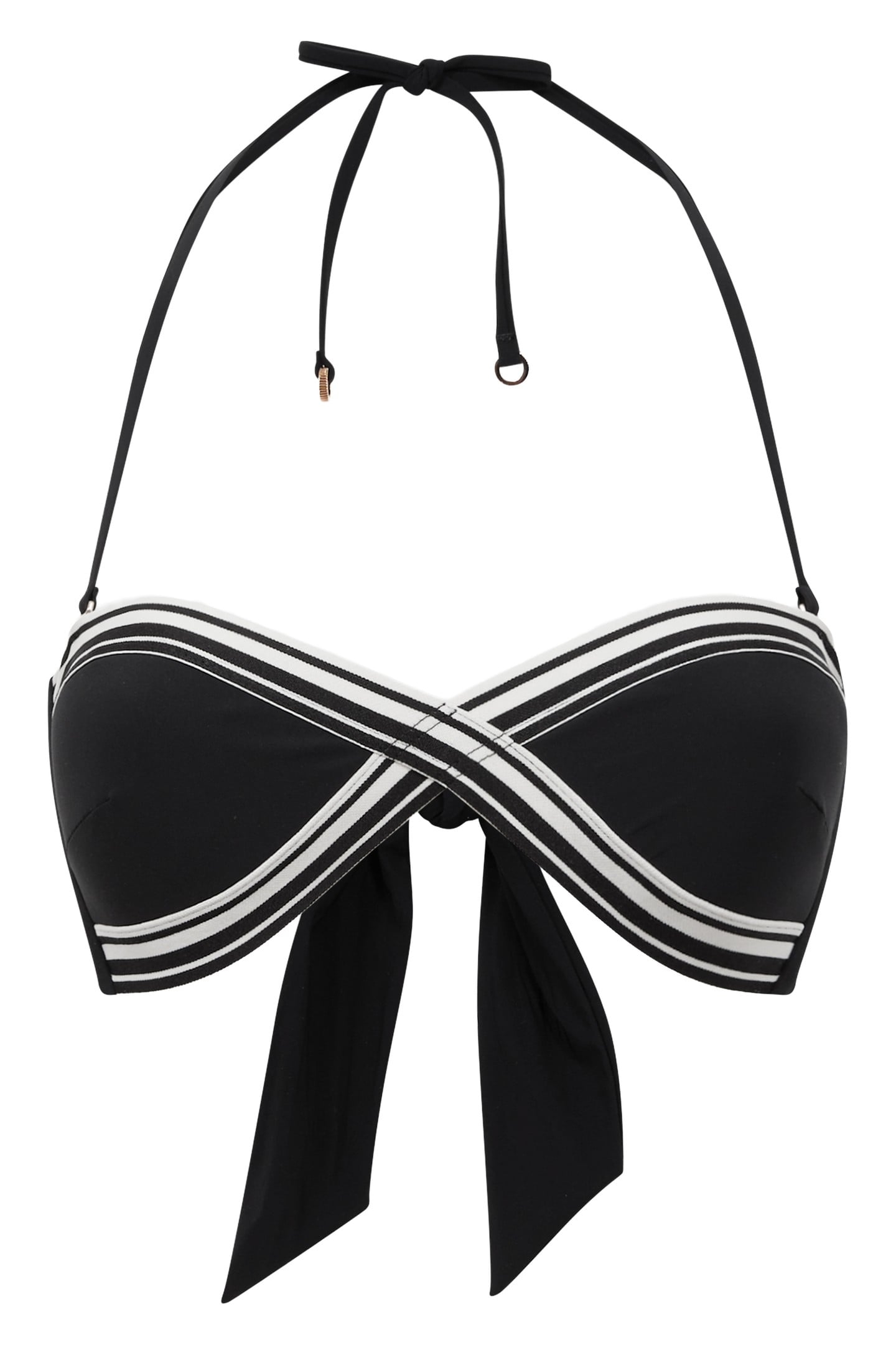 ELASTIC TRIM BANDEAU BLACK 3