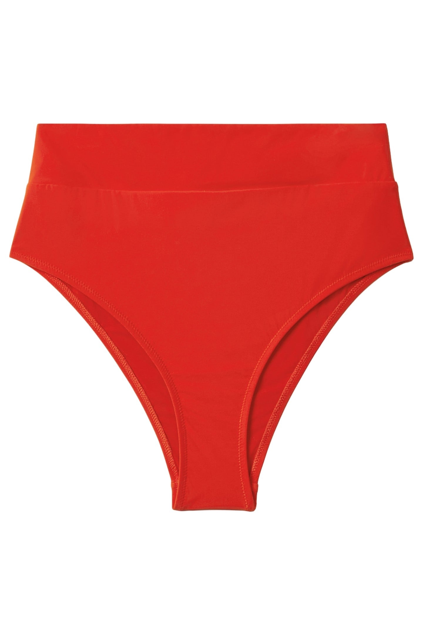 HIGH WAISTED BIKINI BOTTOM RED 4
