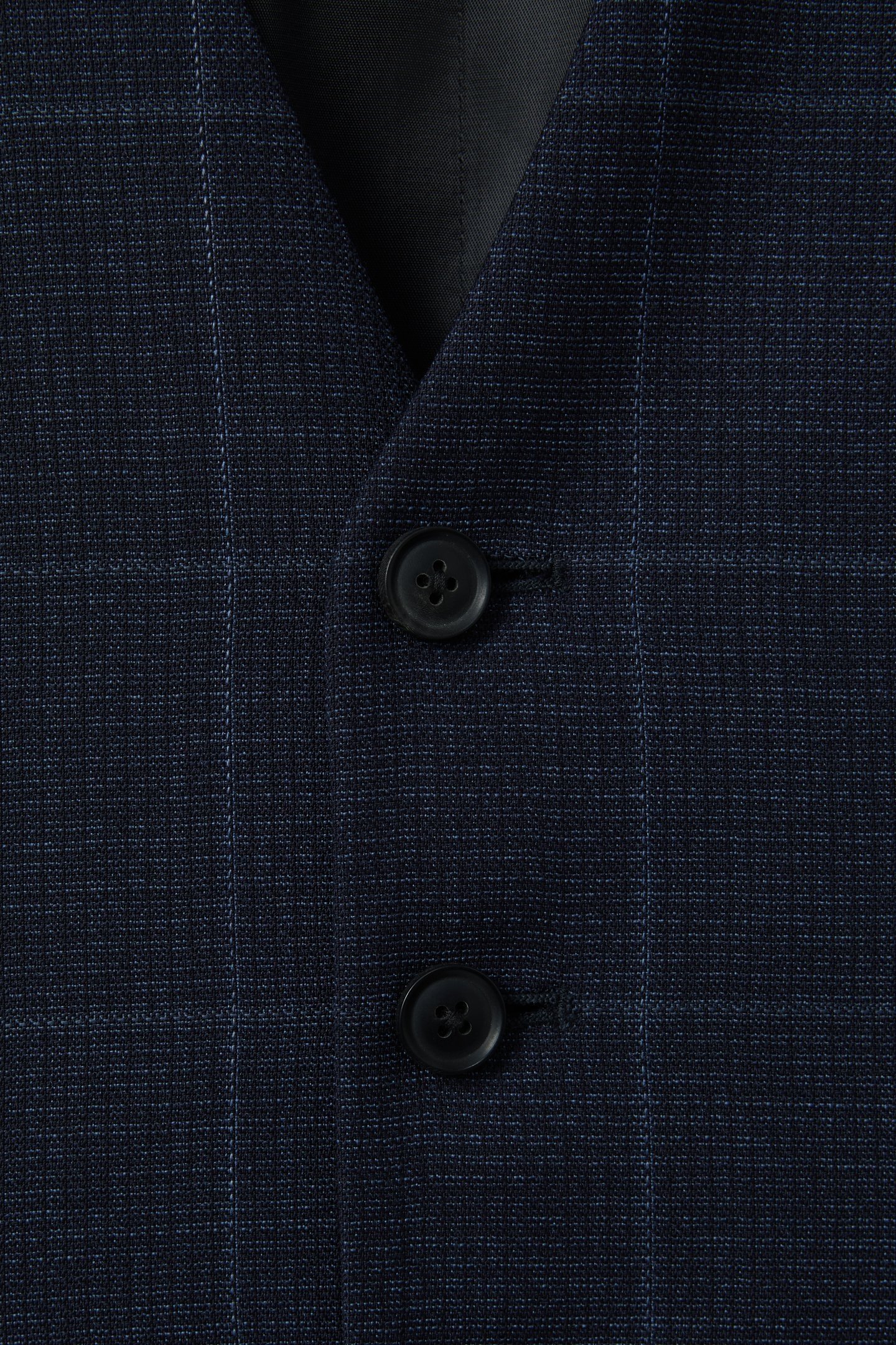 WINDOWPANE HORSESHOE WAISTCOAT NAVY 6