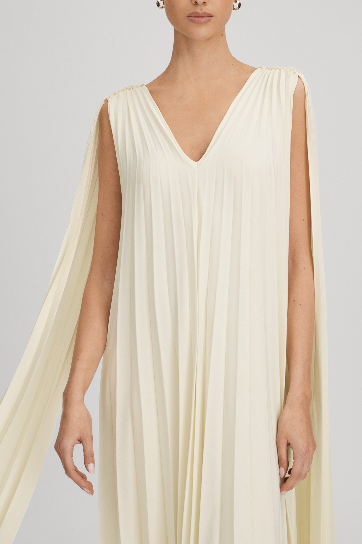 PLEATED OCCASION GOWN LEMON 2