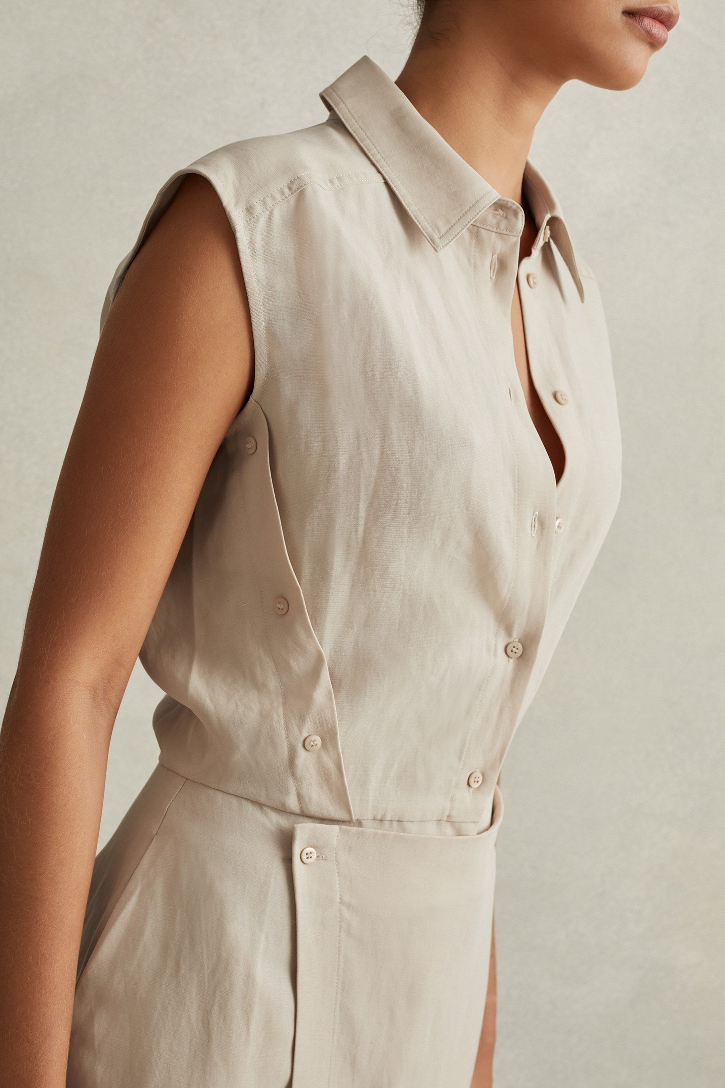 RELAXED SHIRT DRESS NEUTRAL 5