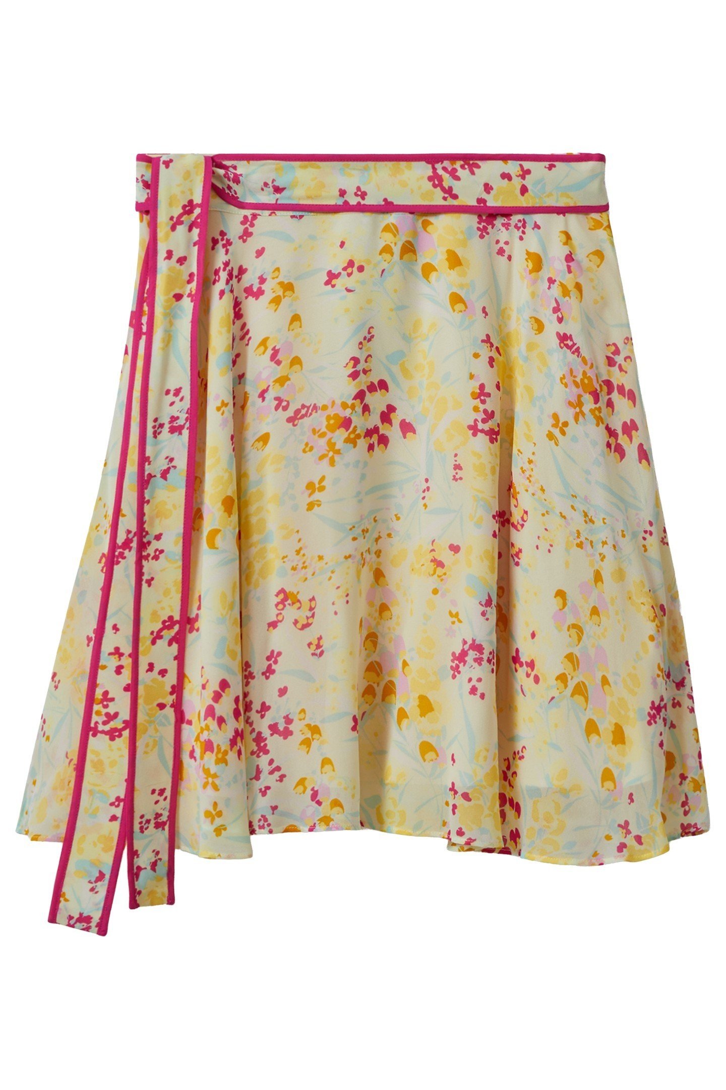 BUTTERCUP PRINTED FLIPPY SKIRT PINK/YELLOW 1