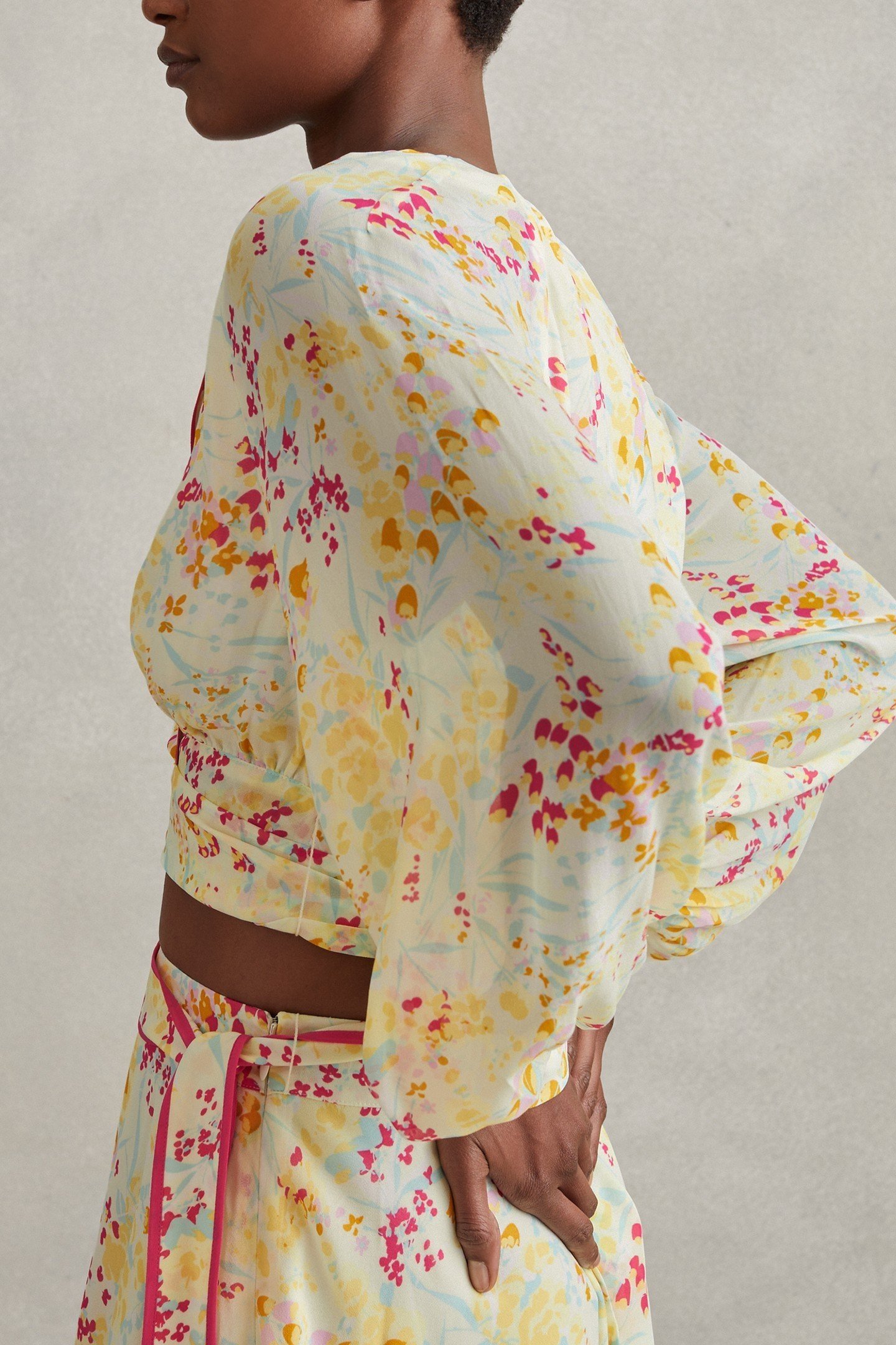 BUTTERCUP PRINTED BLOUSE PINK/YELLOW 3