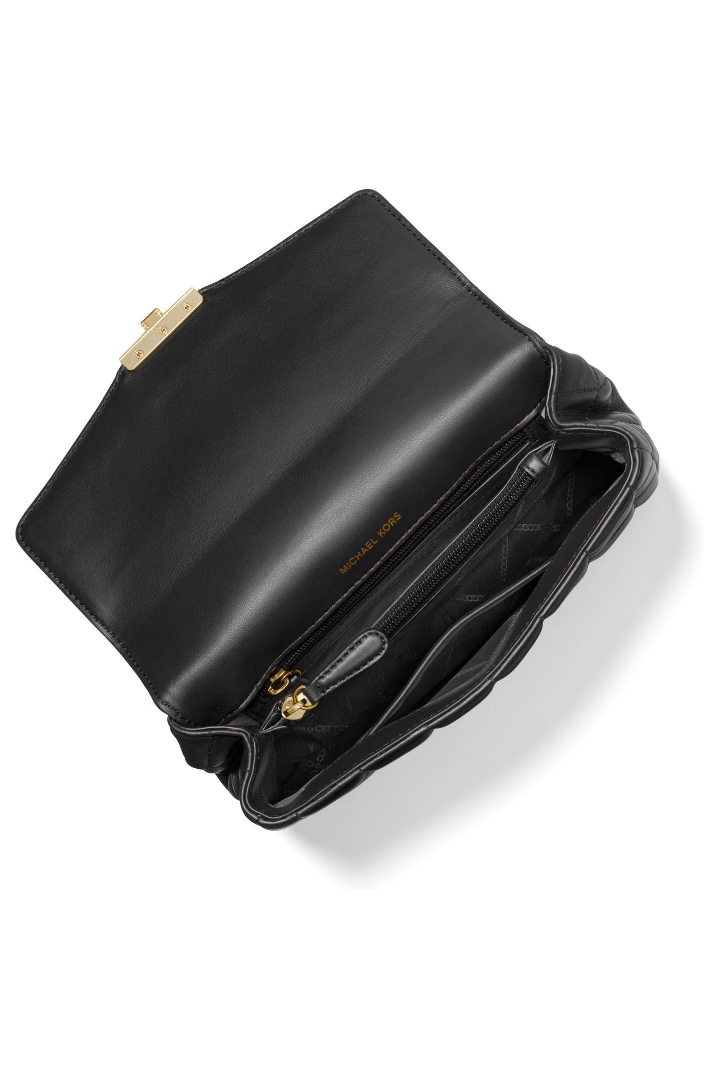 LARGE CHAIN SHOULDER BAG BLACK 2