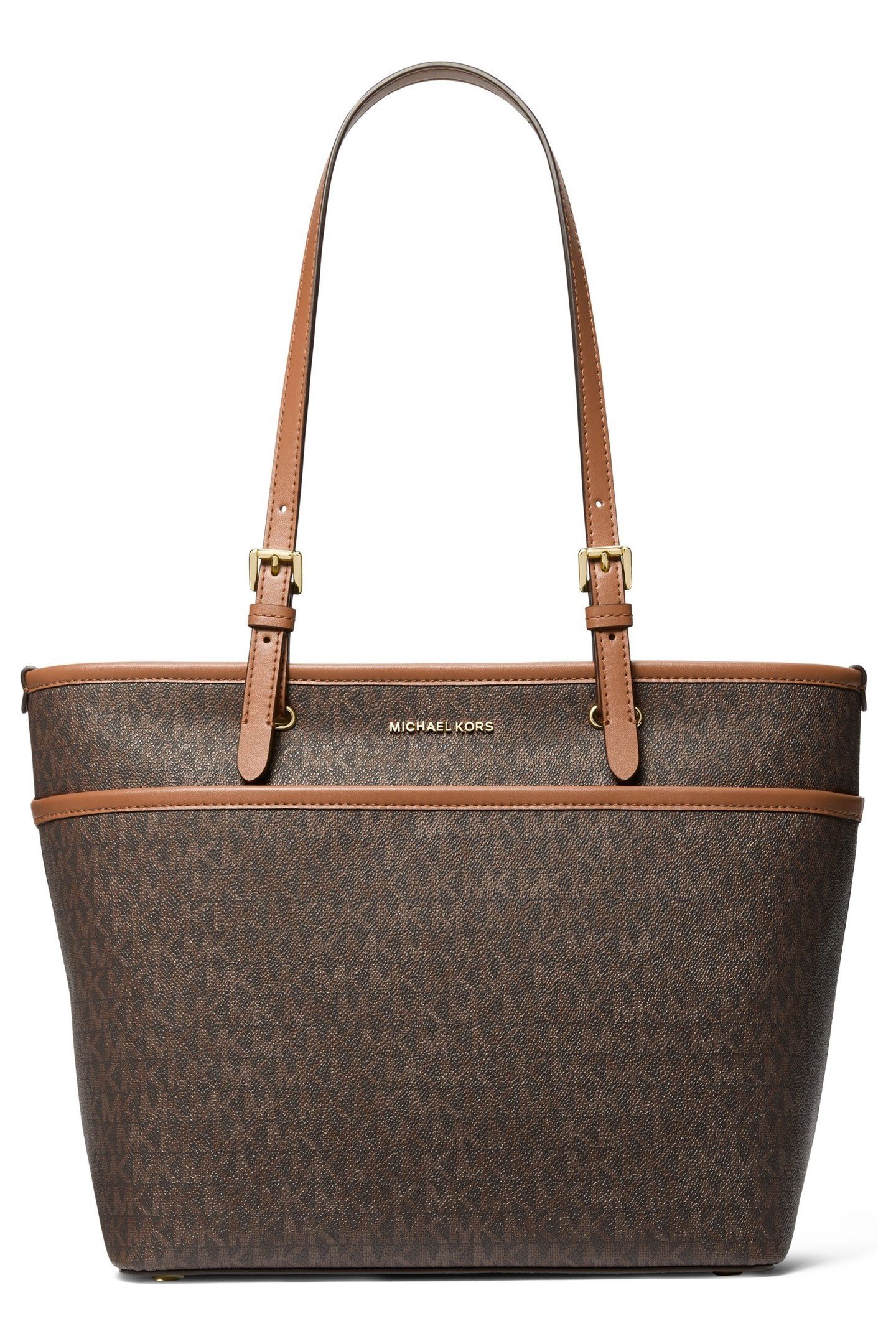 MEDIUM POCKET TOTE BAG BROWN/ACORN 1