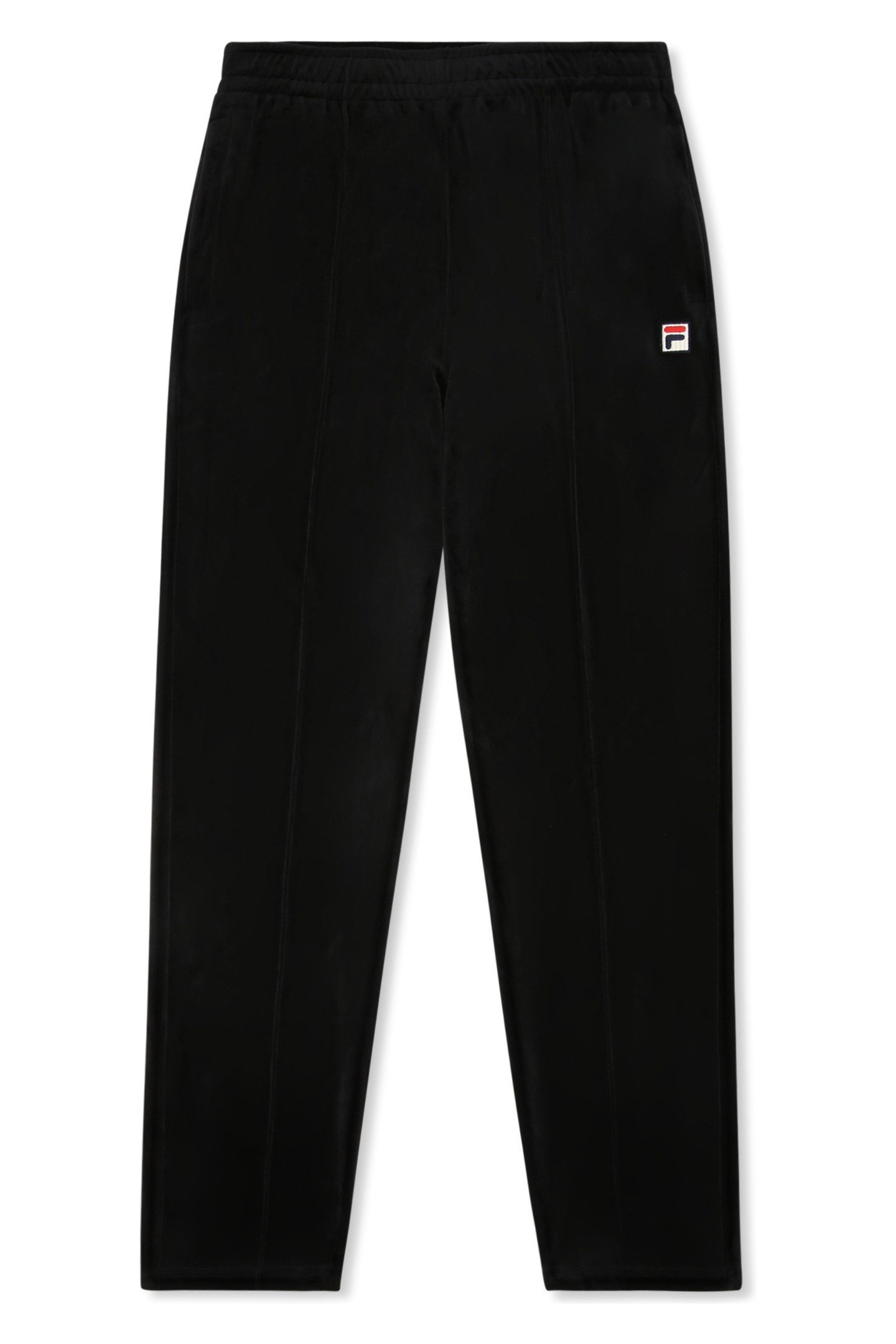 ADRIANO REGULAR TAPERED VELOUR TRACK PANTS BLACK 5