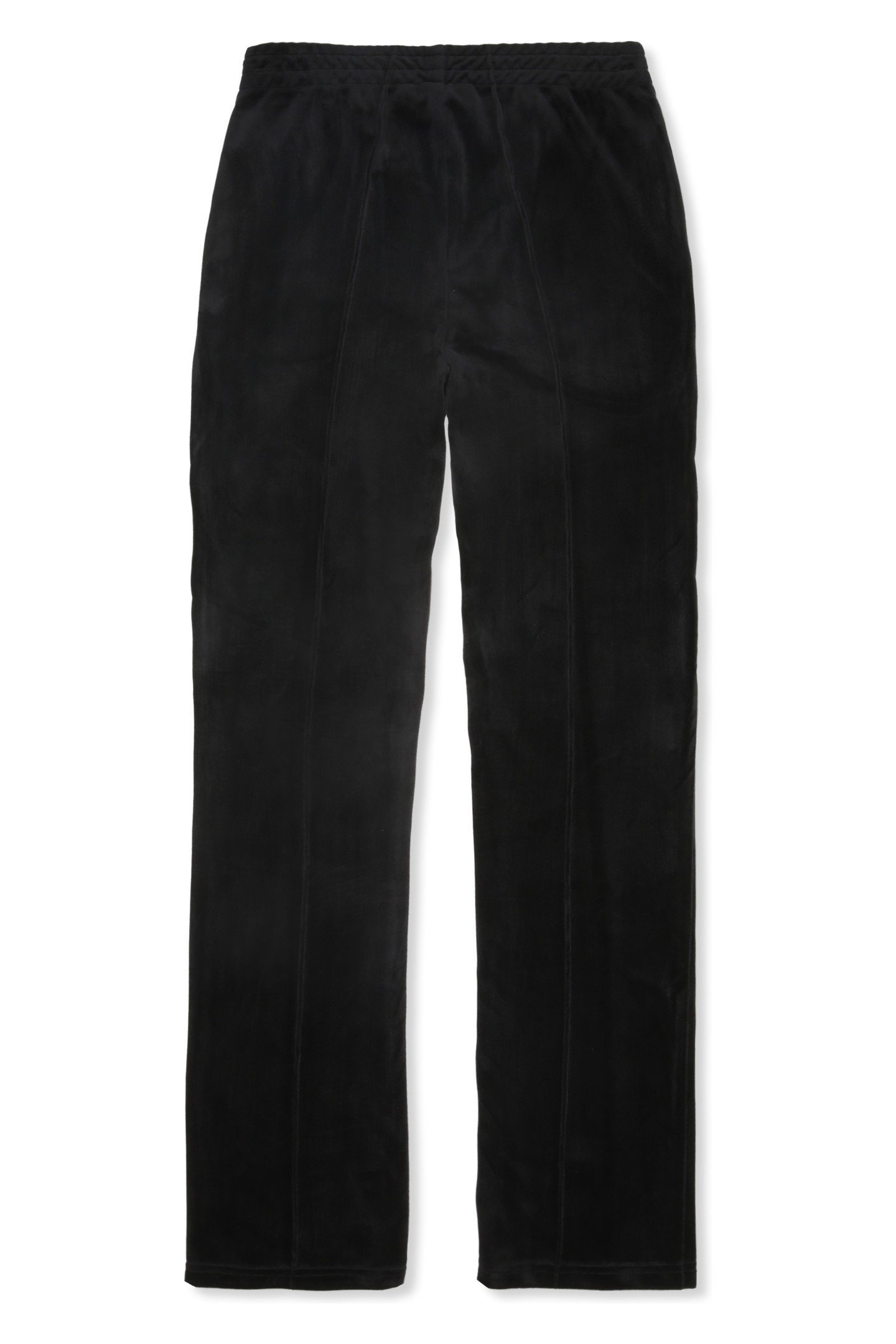 ADRIANO STRAIGHT VELOUR TRACK PANTS BLACK 4
