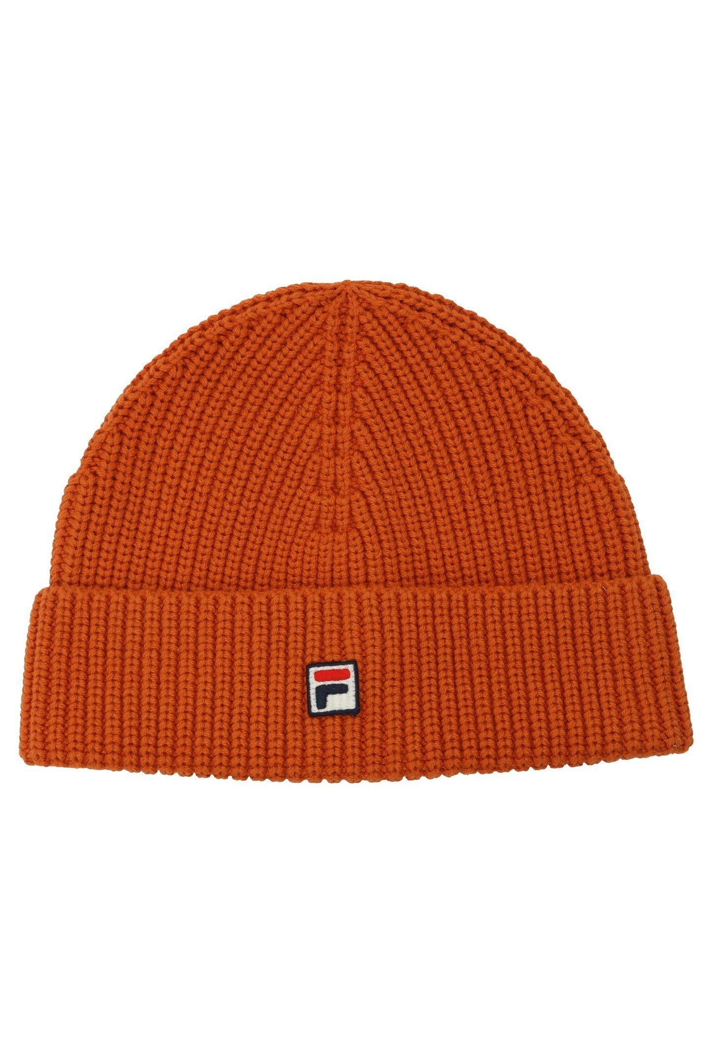 UNISEX BIELLA FISHERMAN LOGO BEANIE RUST 2