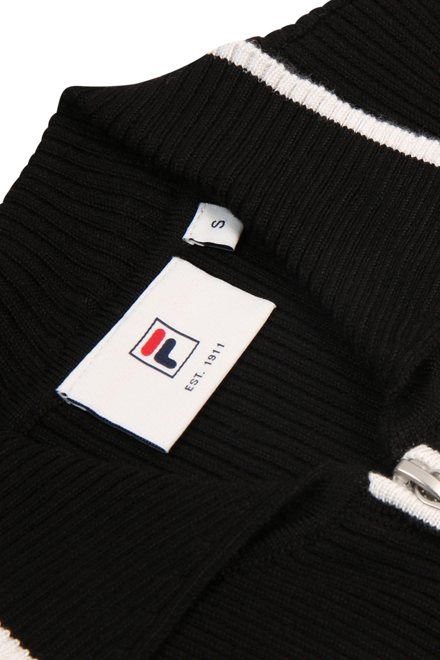 SIMONTE SLIM FULL-ZIP KNIT CARDIGAN BLACK 6