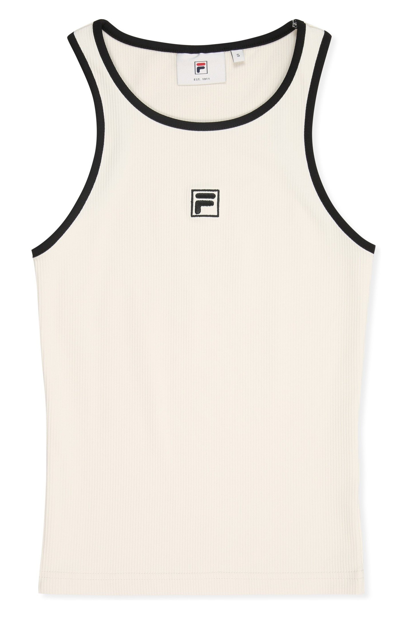 BELLAGIO TIGHT RIBBED RACER TANK EGRET 5