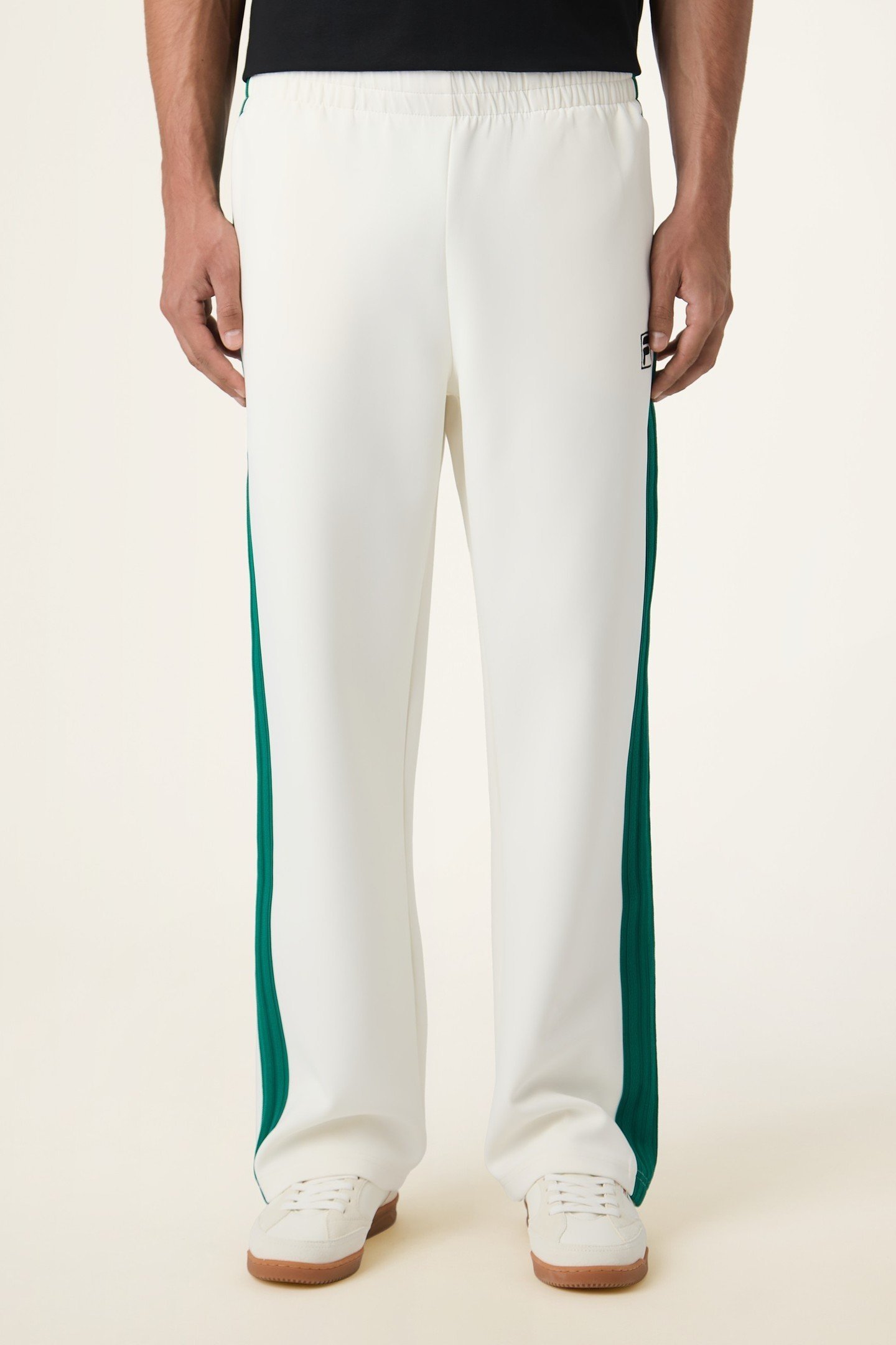 COMO RELAXED TAPED TRACK PANTS EGRET 1