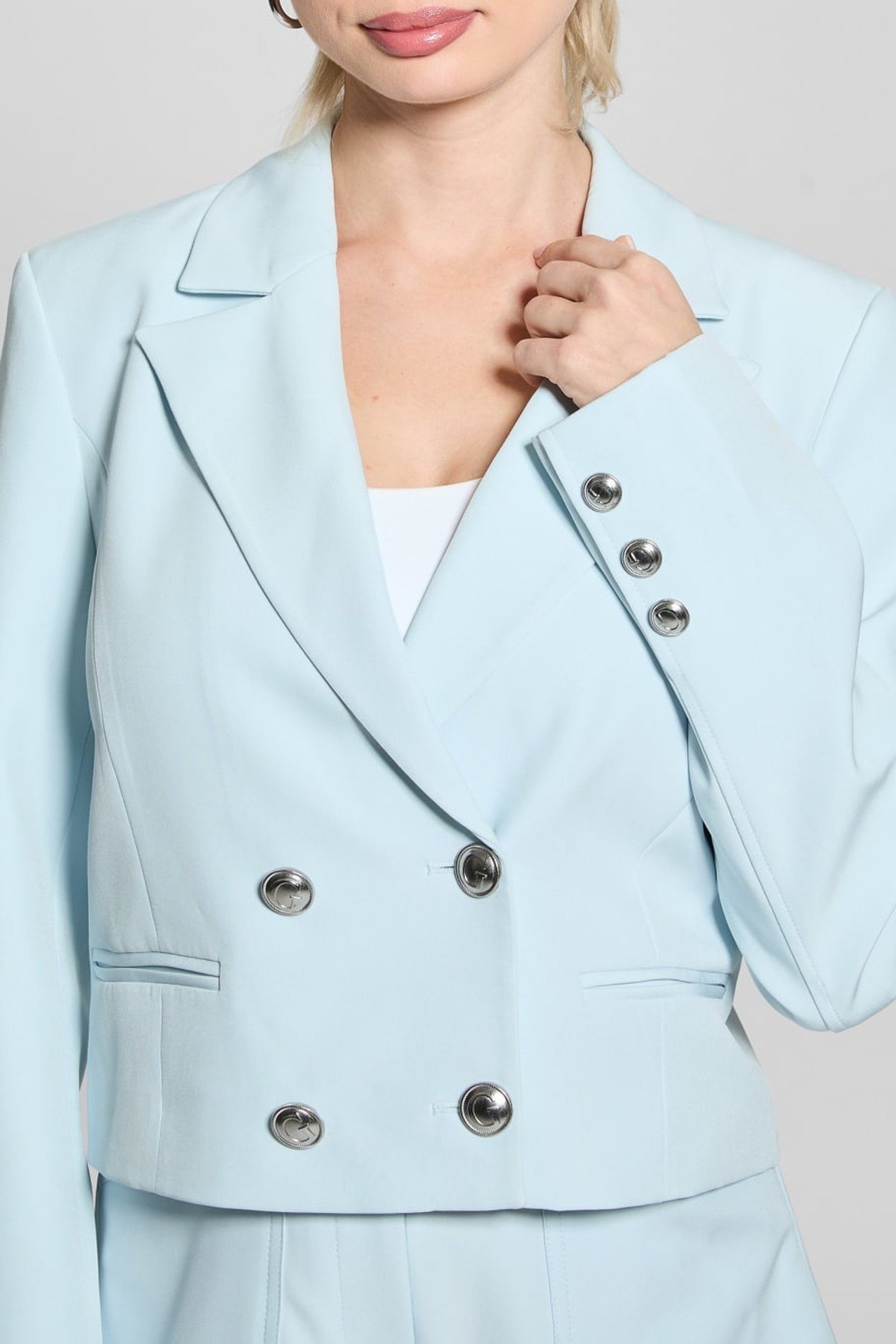 ANDREE CROP BLAZER SKY HIGH 3