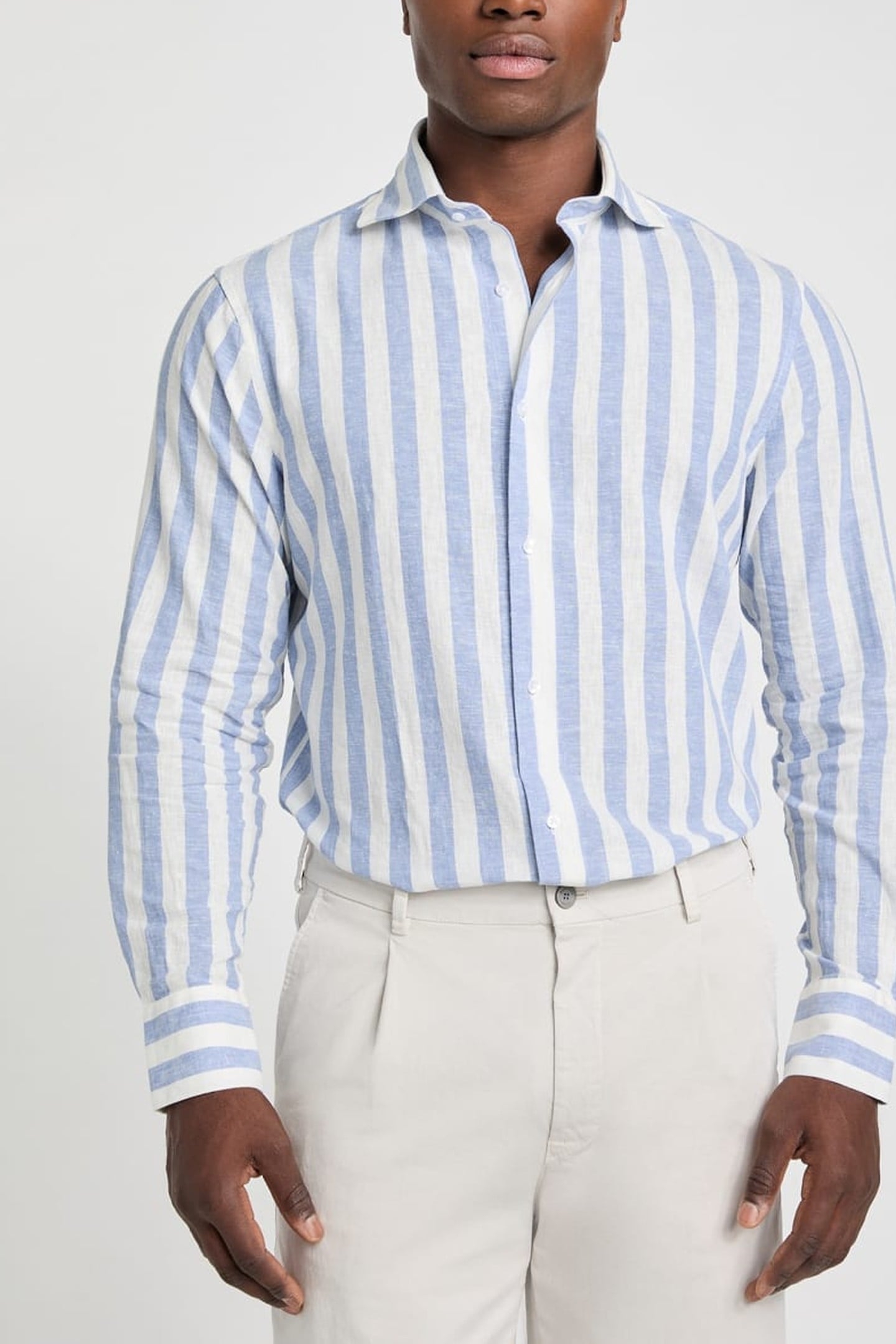 MARCIANO BY GUESS BILL FRENCH COLLAR R LIGHTBLUE & WHITE MI 2