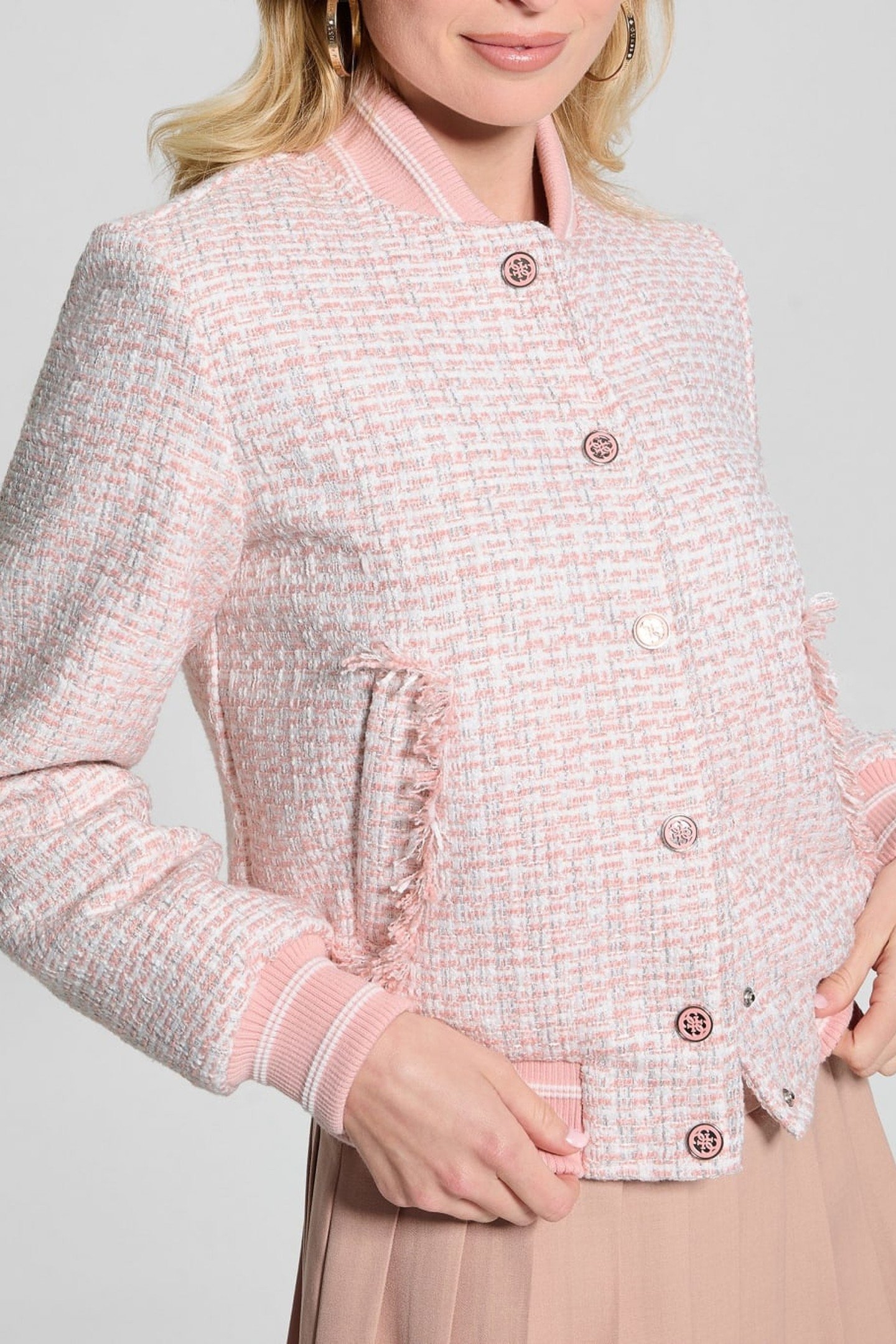 NEW GLORIA TWEED BOM LOW KEY PINK MULTI 1