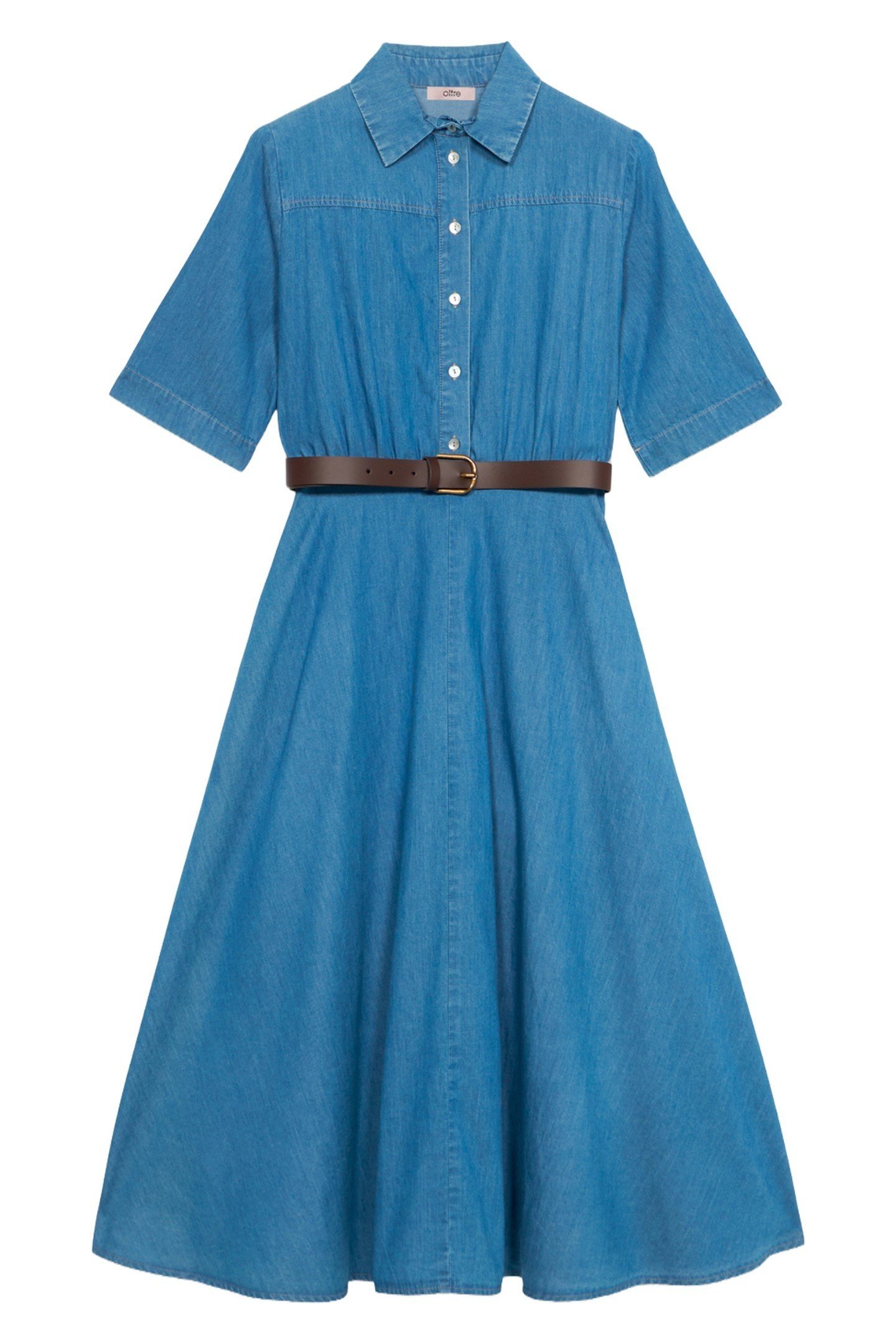 TENCEL CHEMISIER DRESS LIGHT BLUE 4
