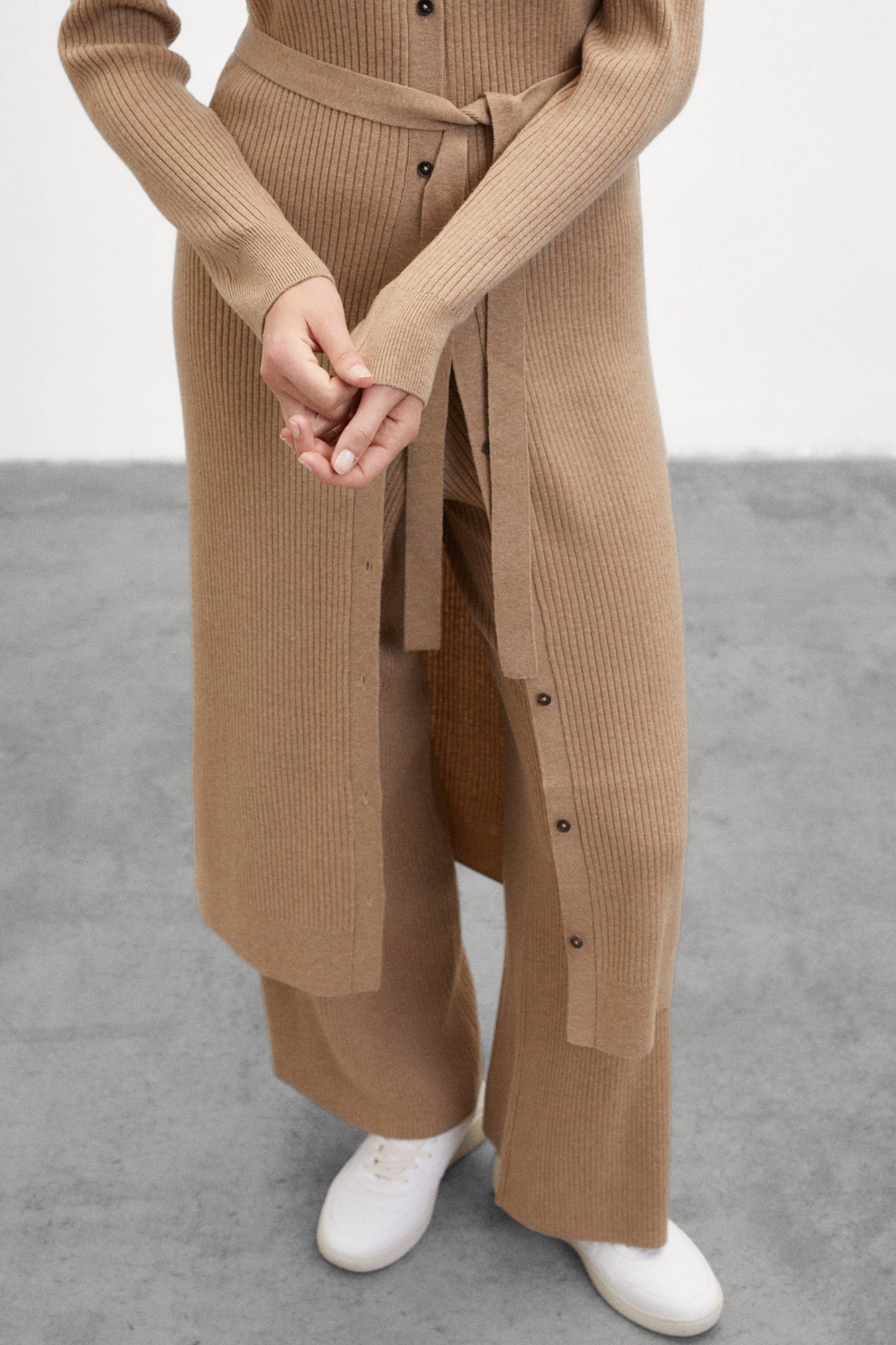 ROMEROALF KNIT CAMEL MELANGE 1