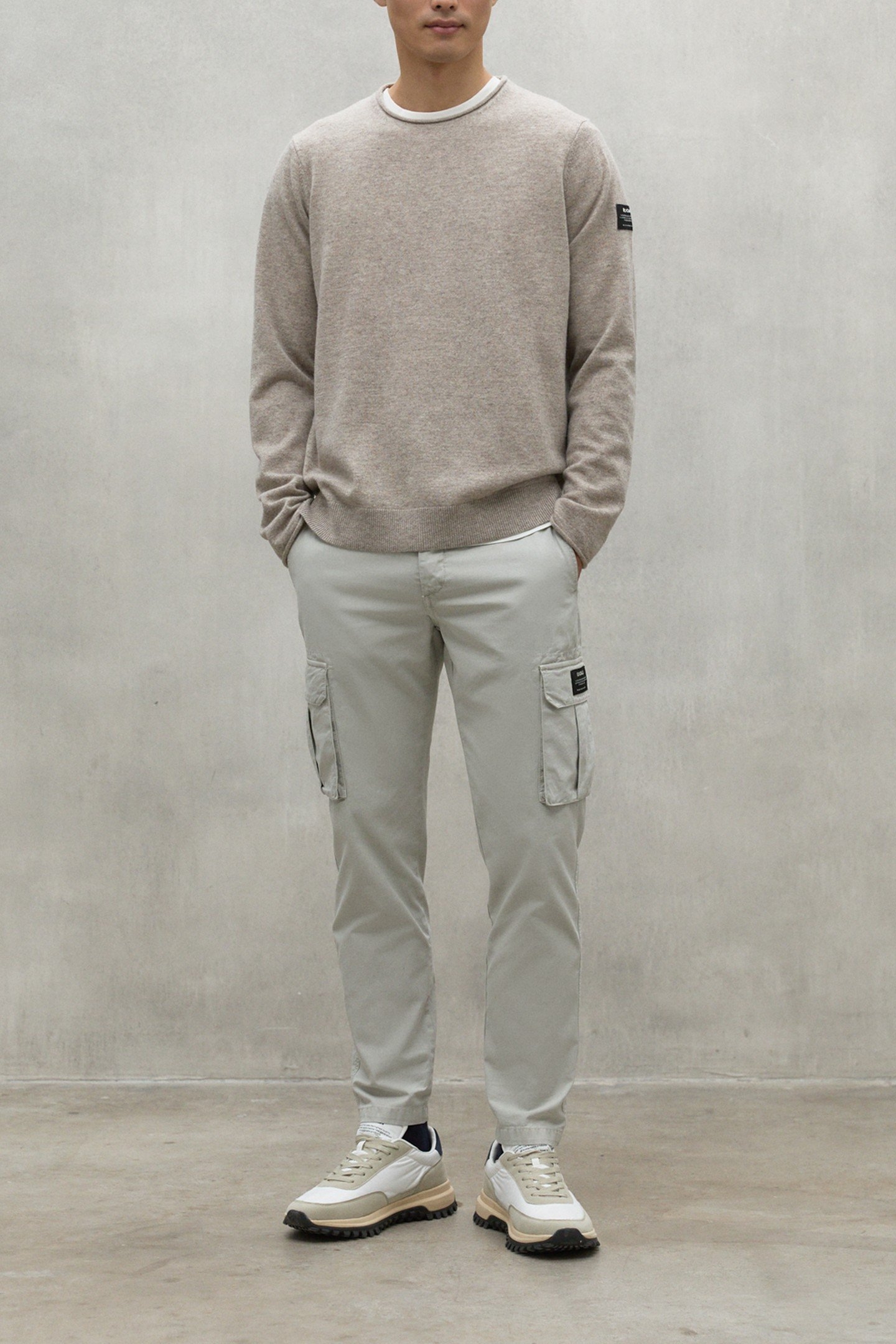 YULANALF KNIT DARK SAND MELANGE 1
