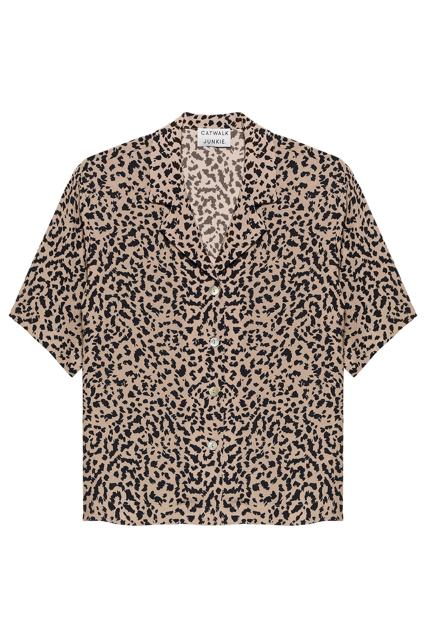 RESORT LEOPARD BLOUSE SESAME 4