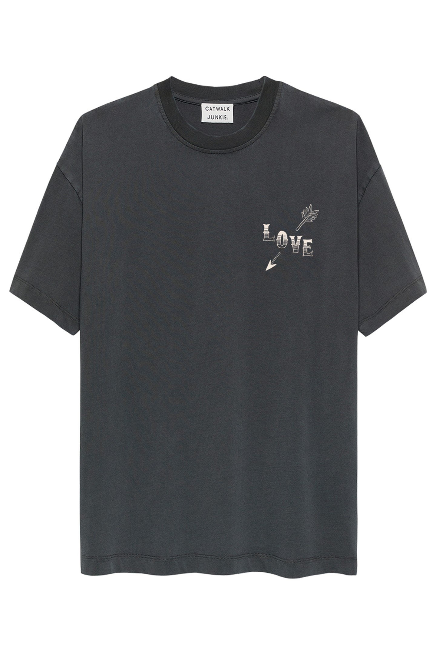 OVERSIZED GRAPHIC TSHIRT FADED DARK GREY 4