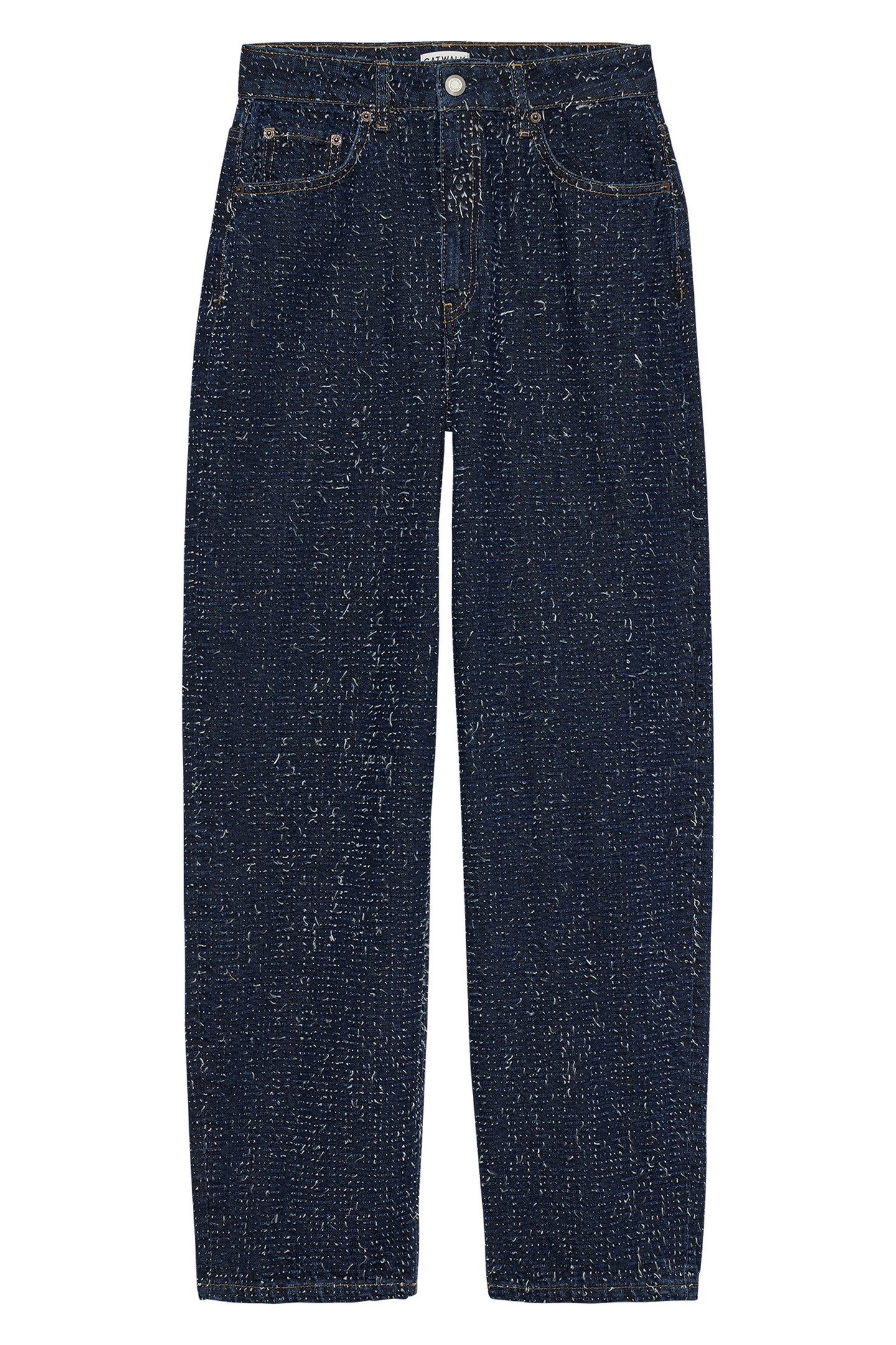 BAGGY FIT SCRATCHED JEANS DARK BLUE 3