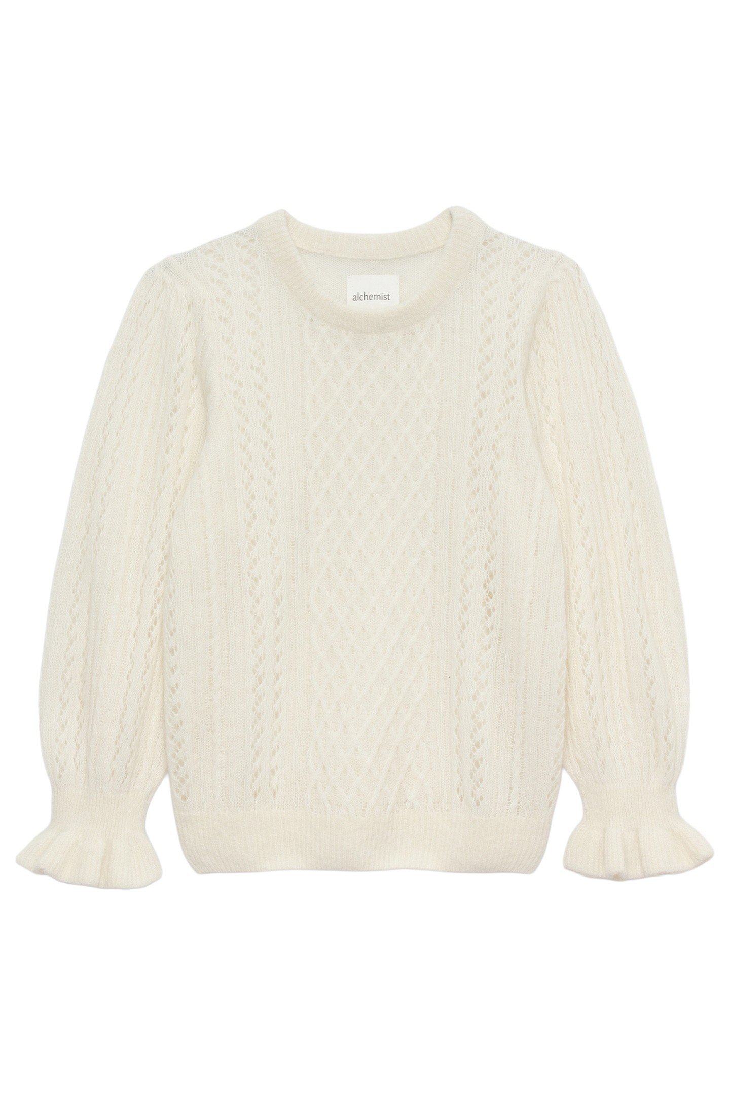 ANNA PULLOVER WOOL WHITE 2