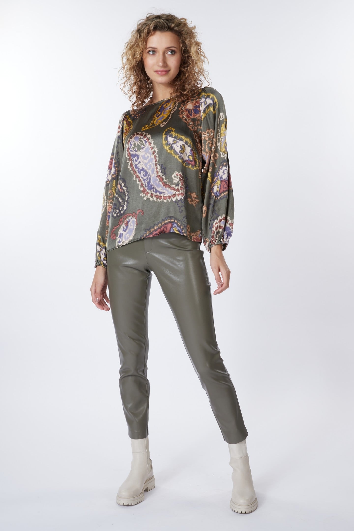 BLOUSE R-NECK ELEMENTS PRINT PRINT 1