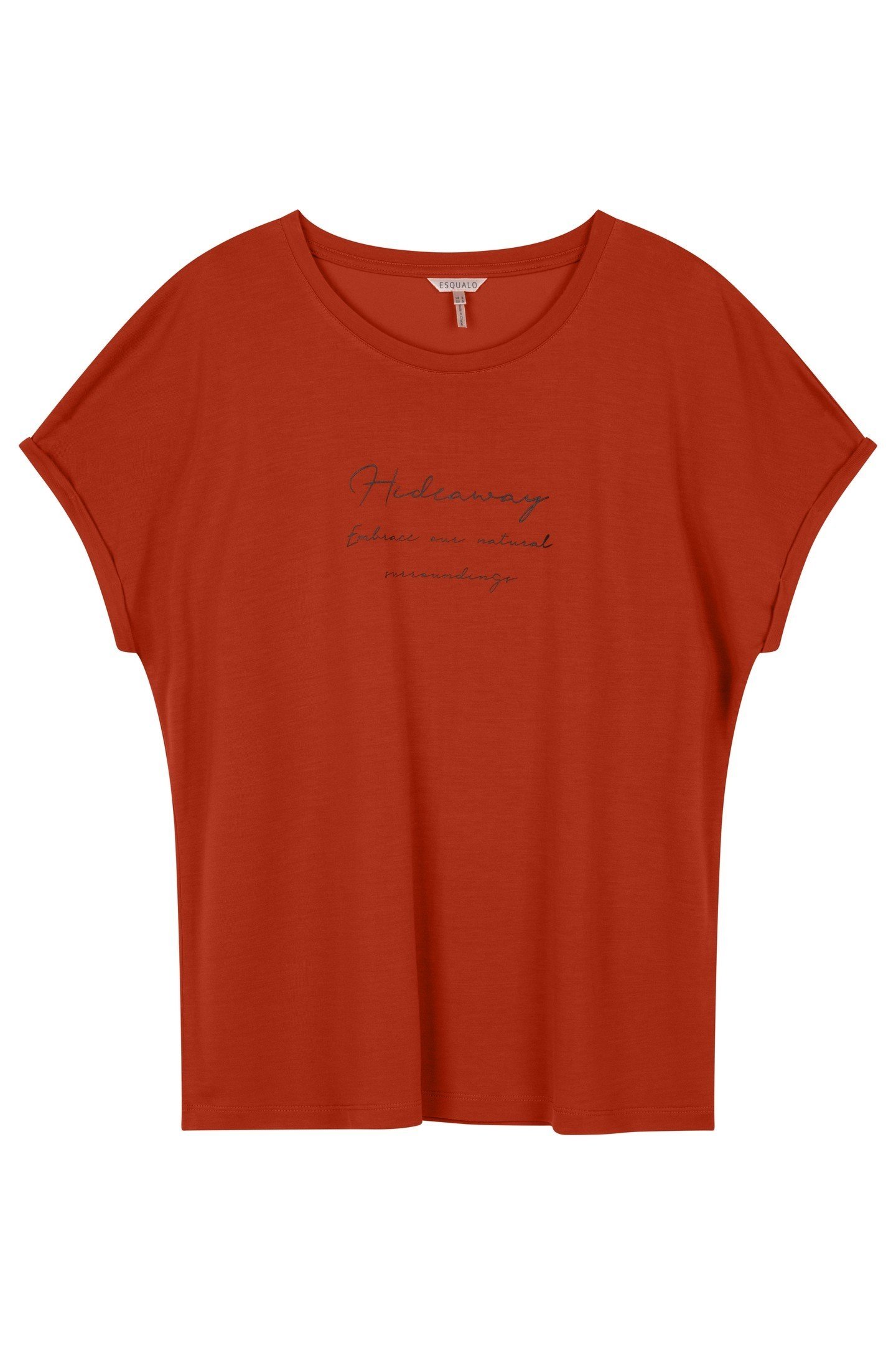 T-SHIRT MODAL PRINT "HIDEAWAY" AUTUMN GLAZE 1