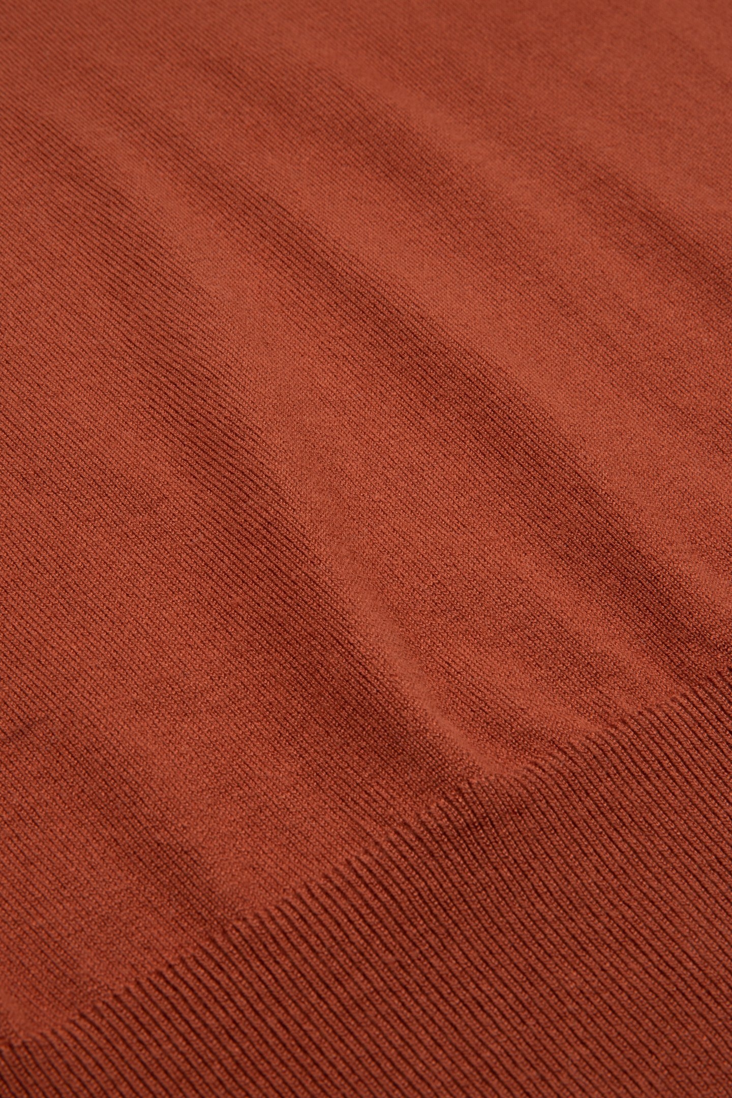 SWEATER GATHERING SHOULDER COPPER BROWN 5