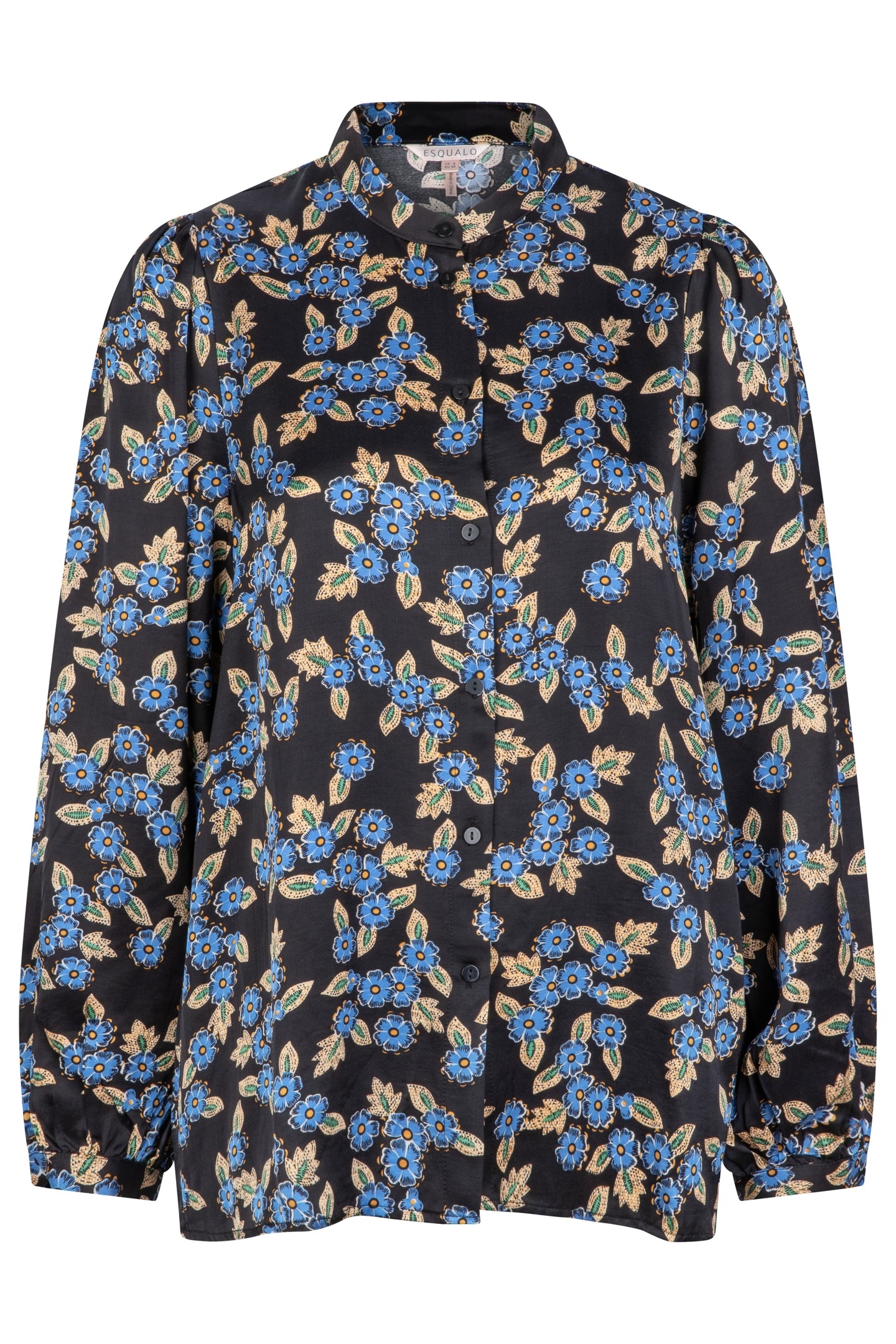 BLOUSE PUFF SLEEVE BLUE MOON PRINT 7